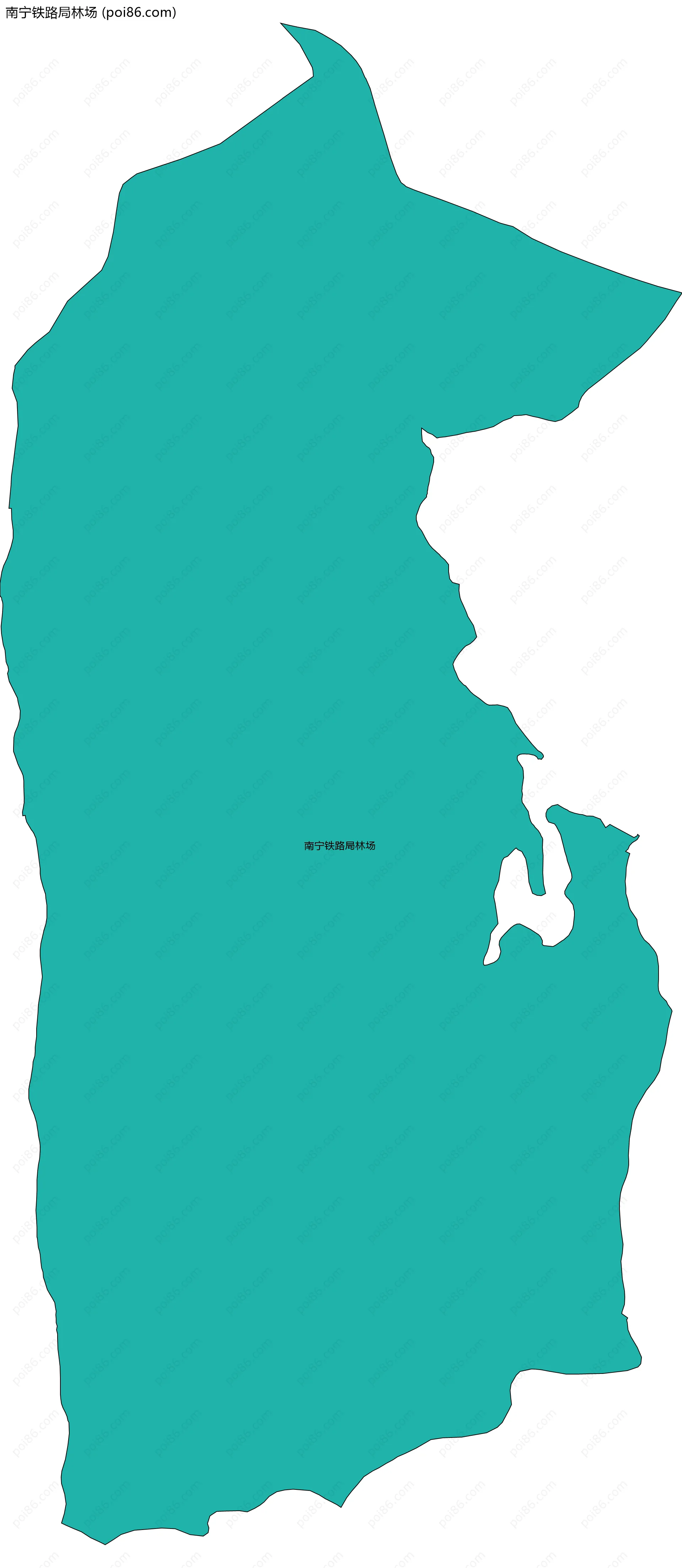 南宁铁路局林场边界地图