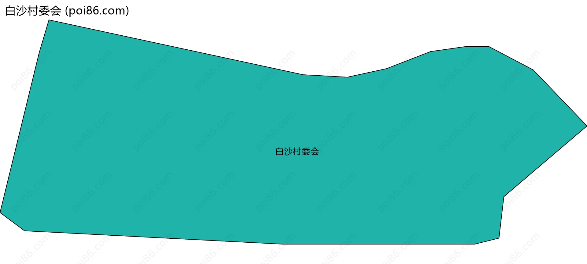 白沙村委会边界地图