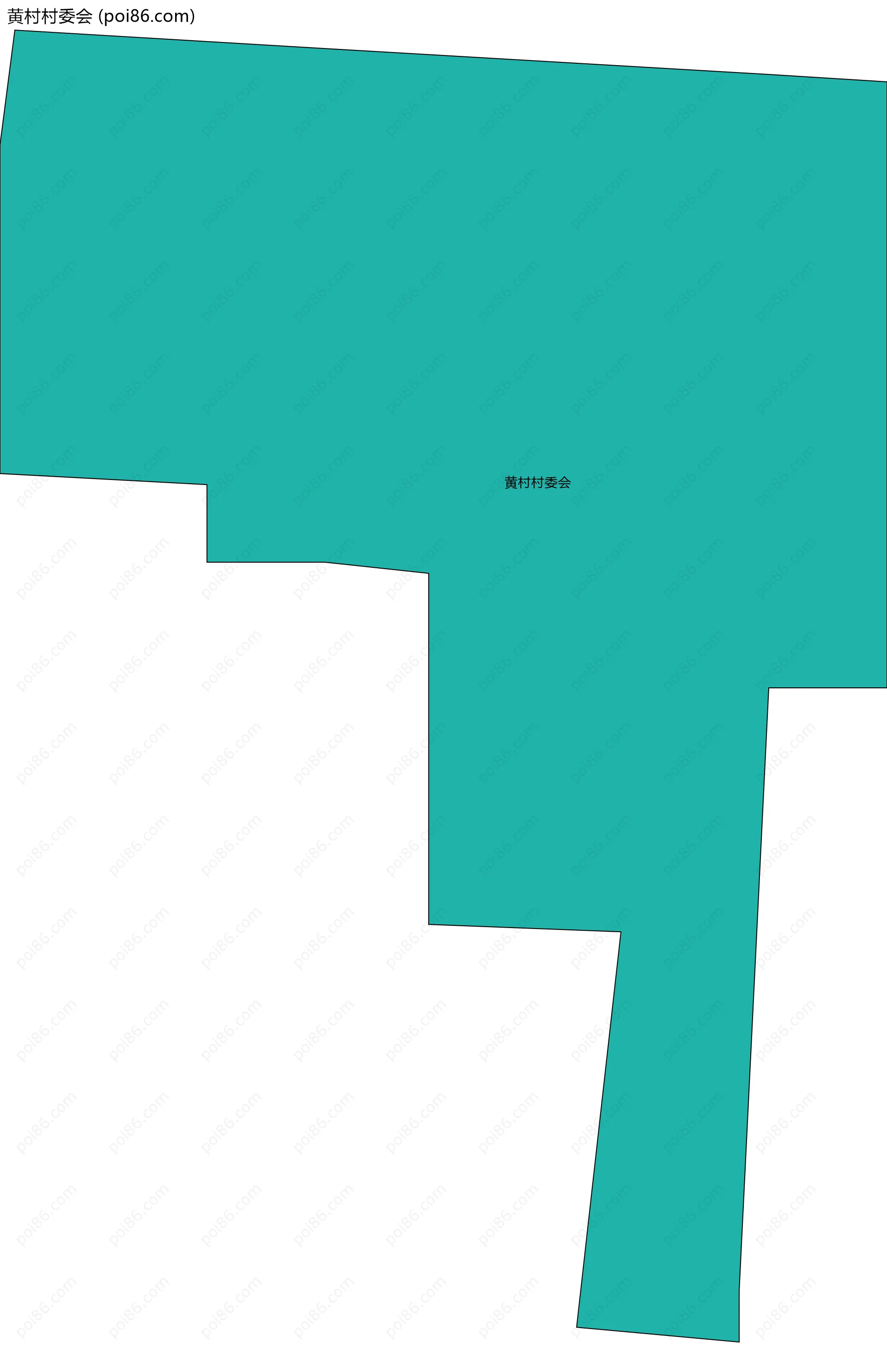 黄村村委会边界地图