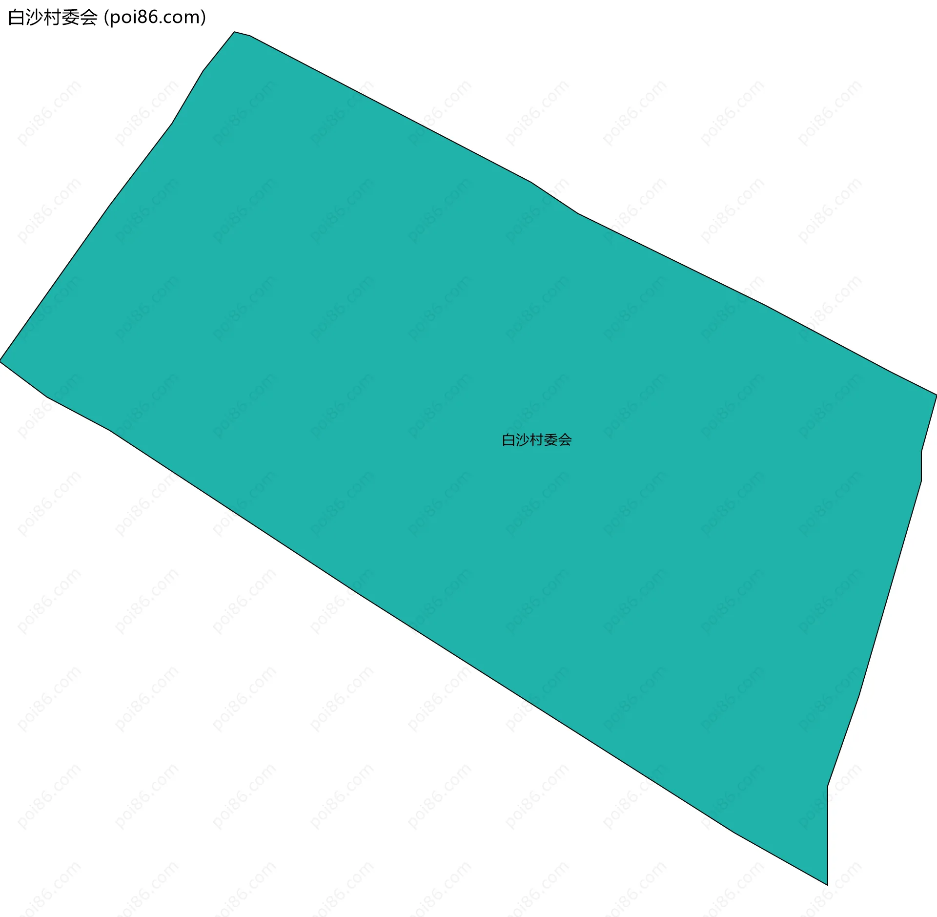 白沙村委会边界地图
