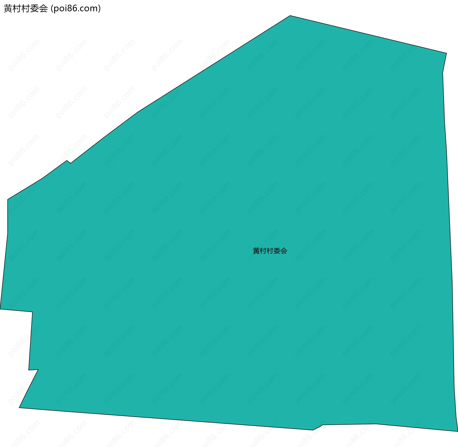 黄村村委会边界地图