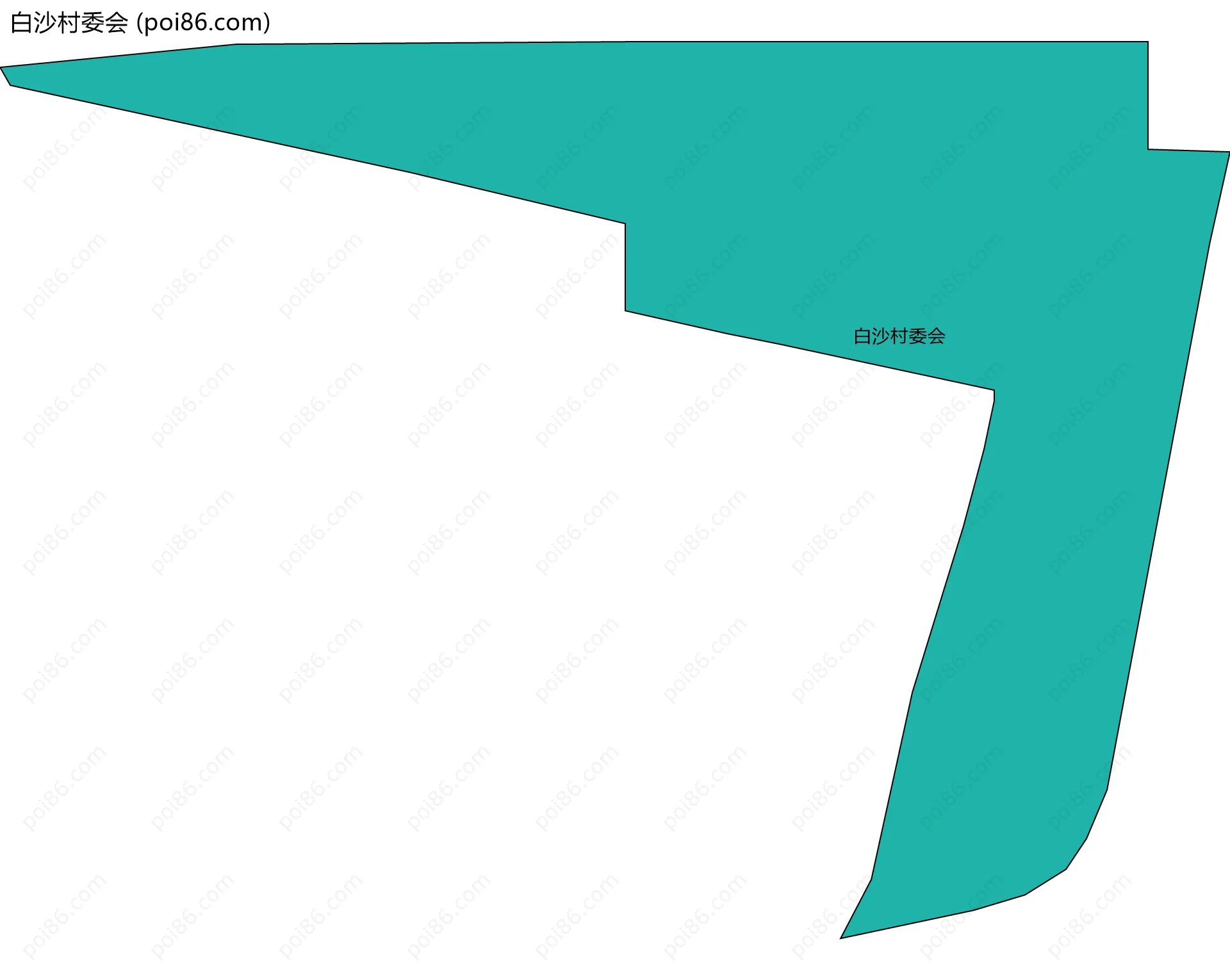 白沙村委会边界地图