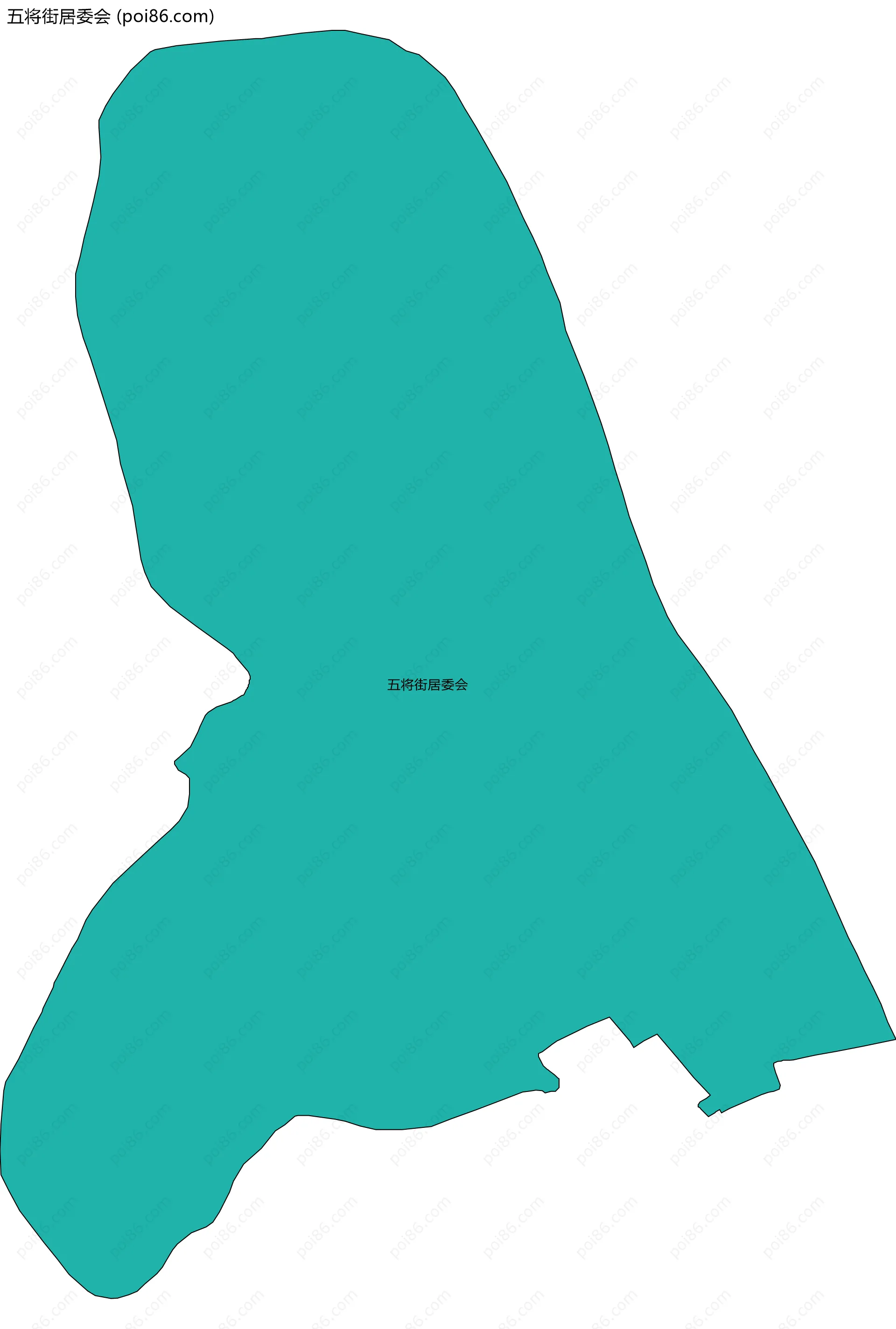 五将街居委会边界地图