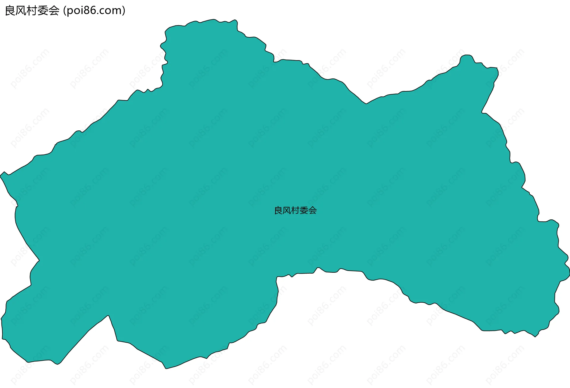 良风村委会边界地图