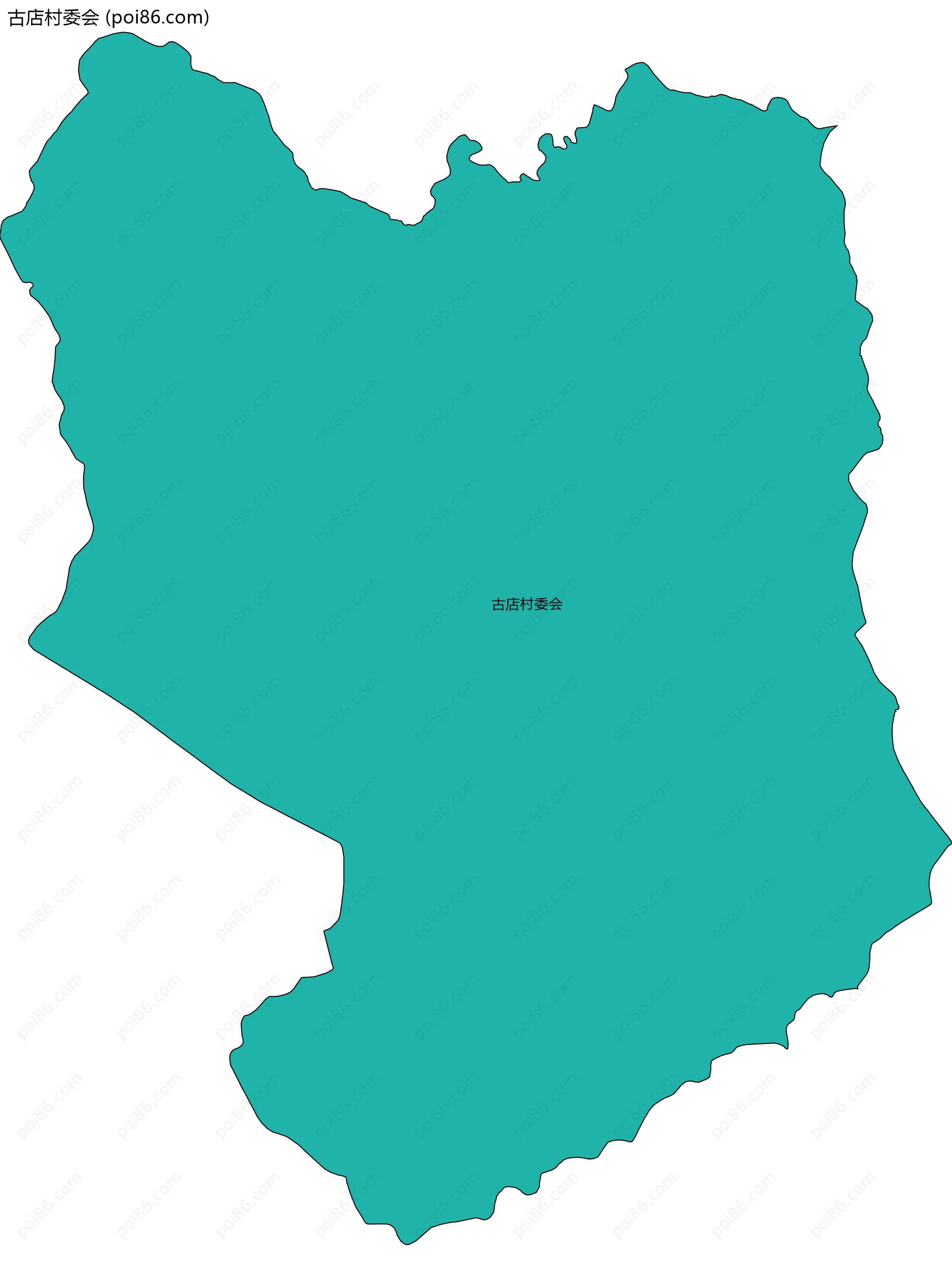 古店村委会边界地图