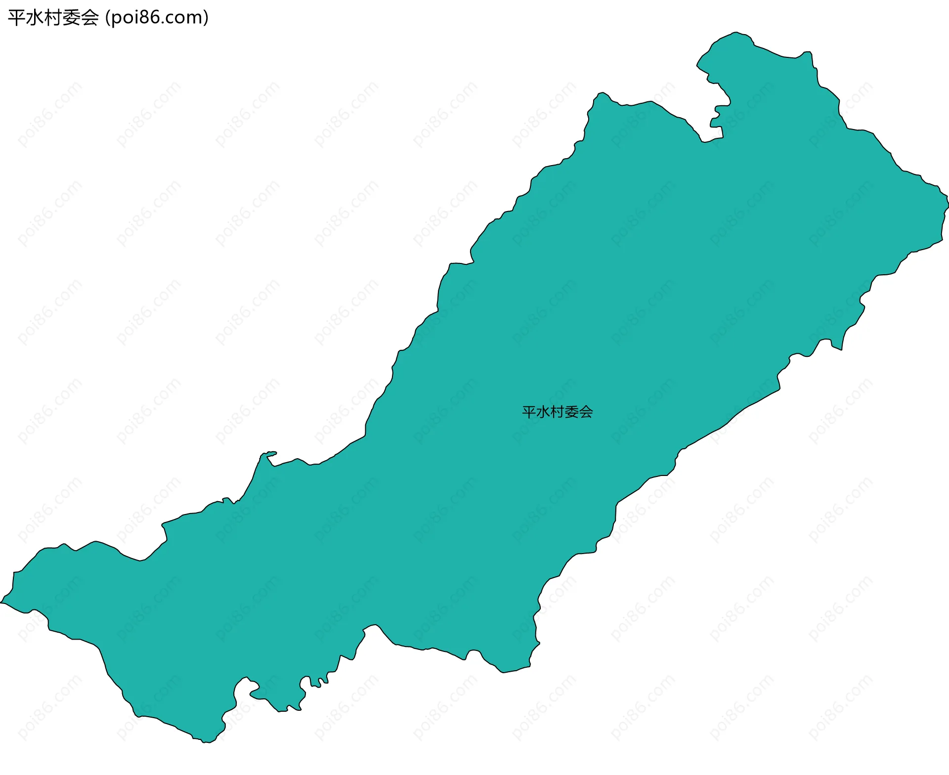 平水村委会边界地图