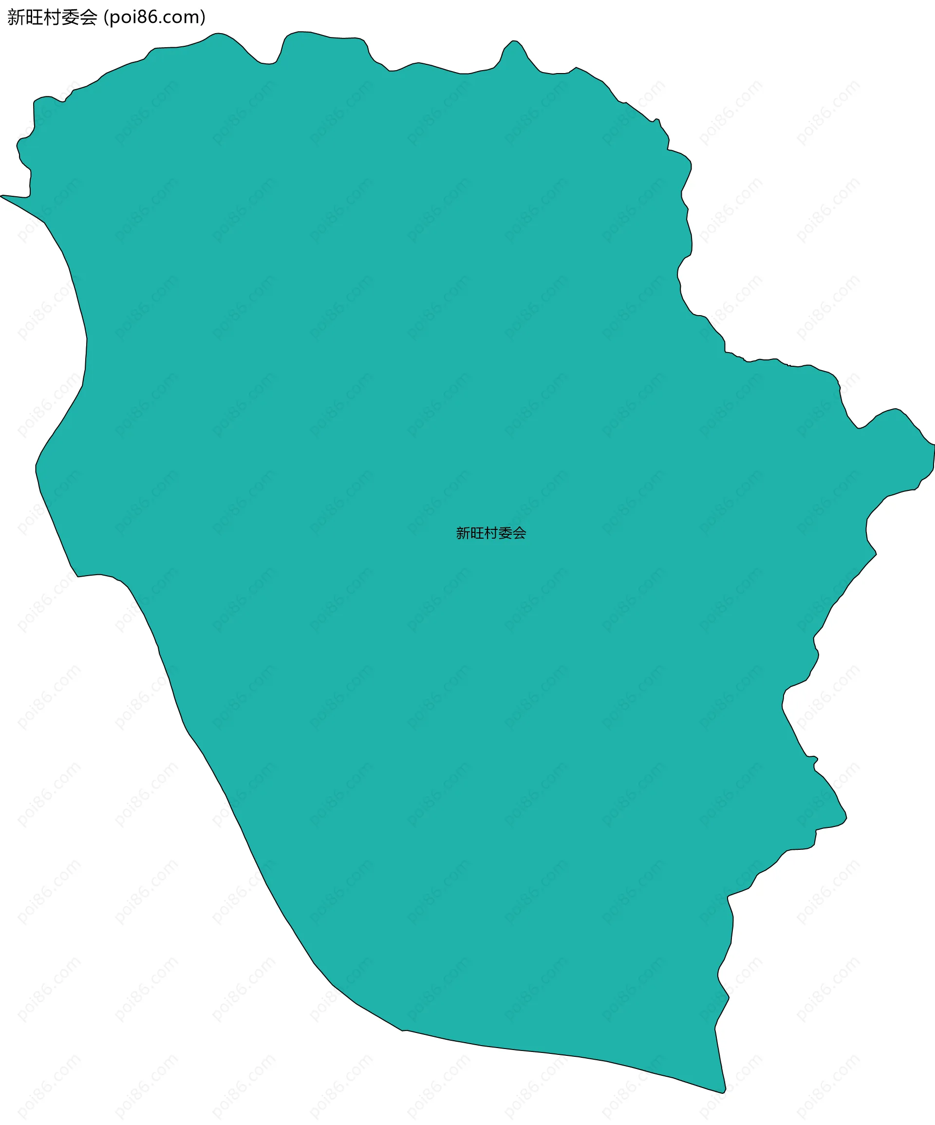 新旺村委会边界地图