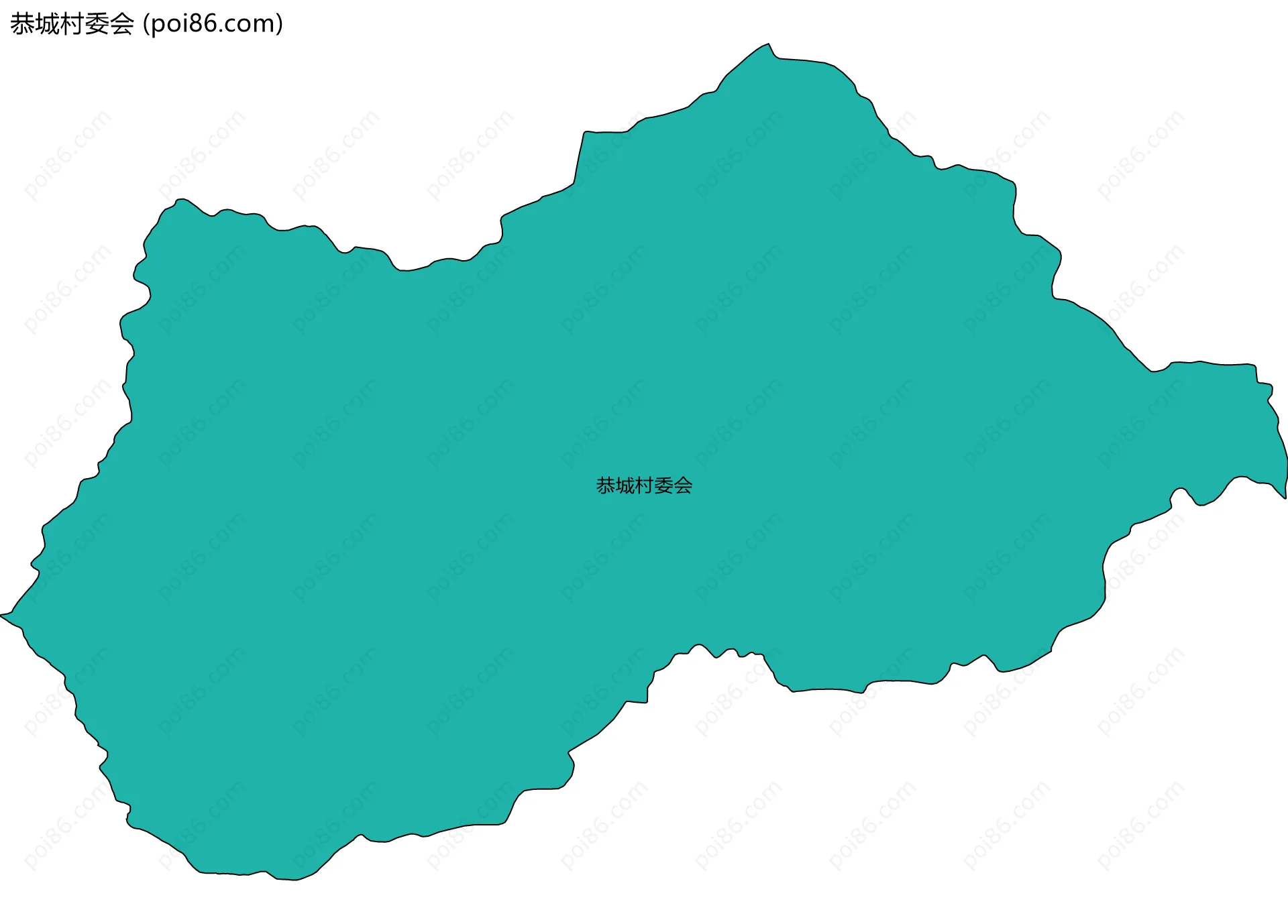 恭城村委会边界地图