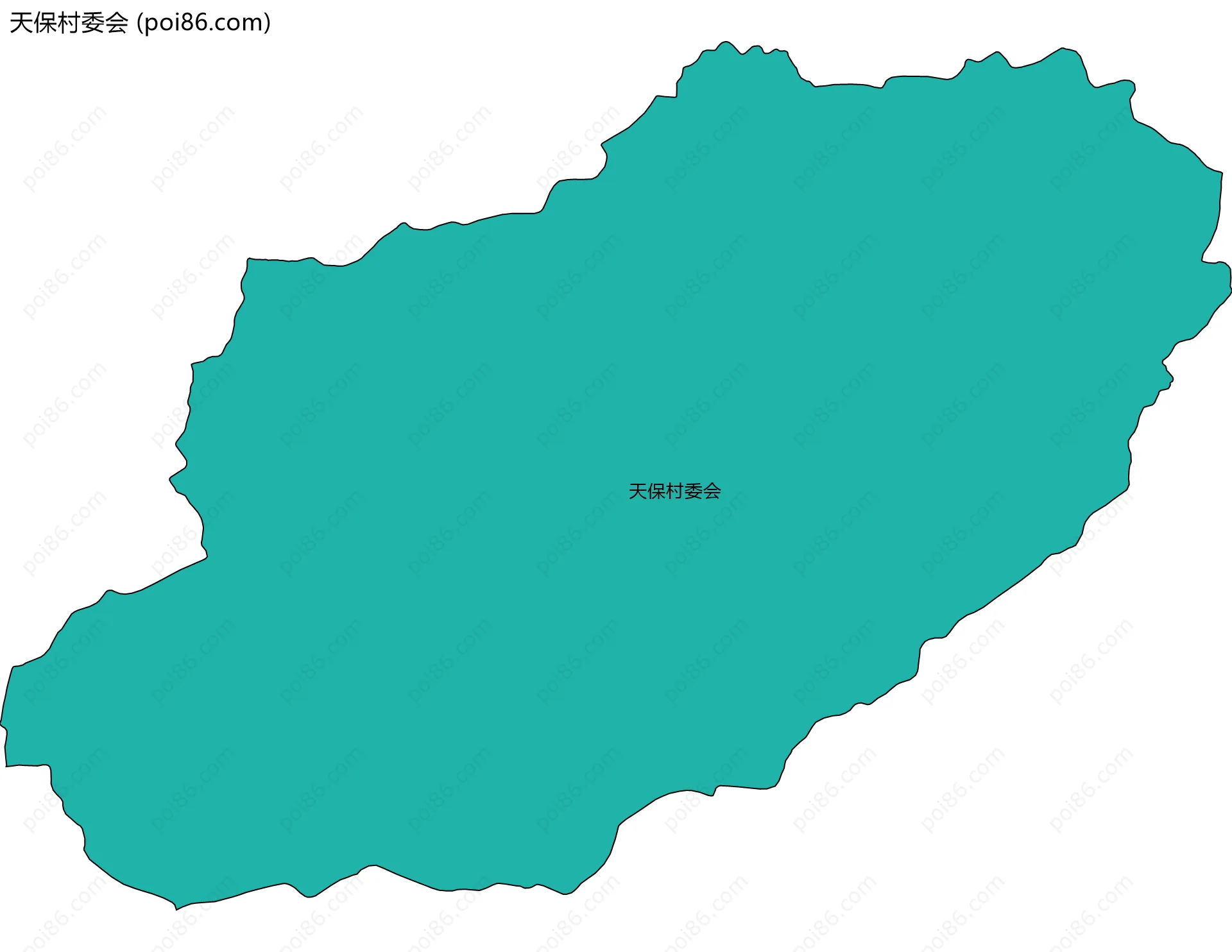 天保村委会边界地图