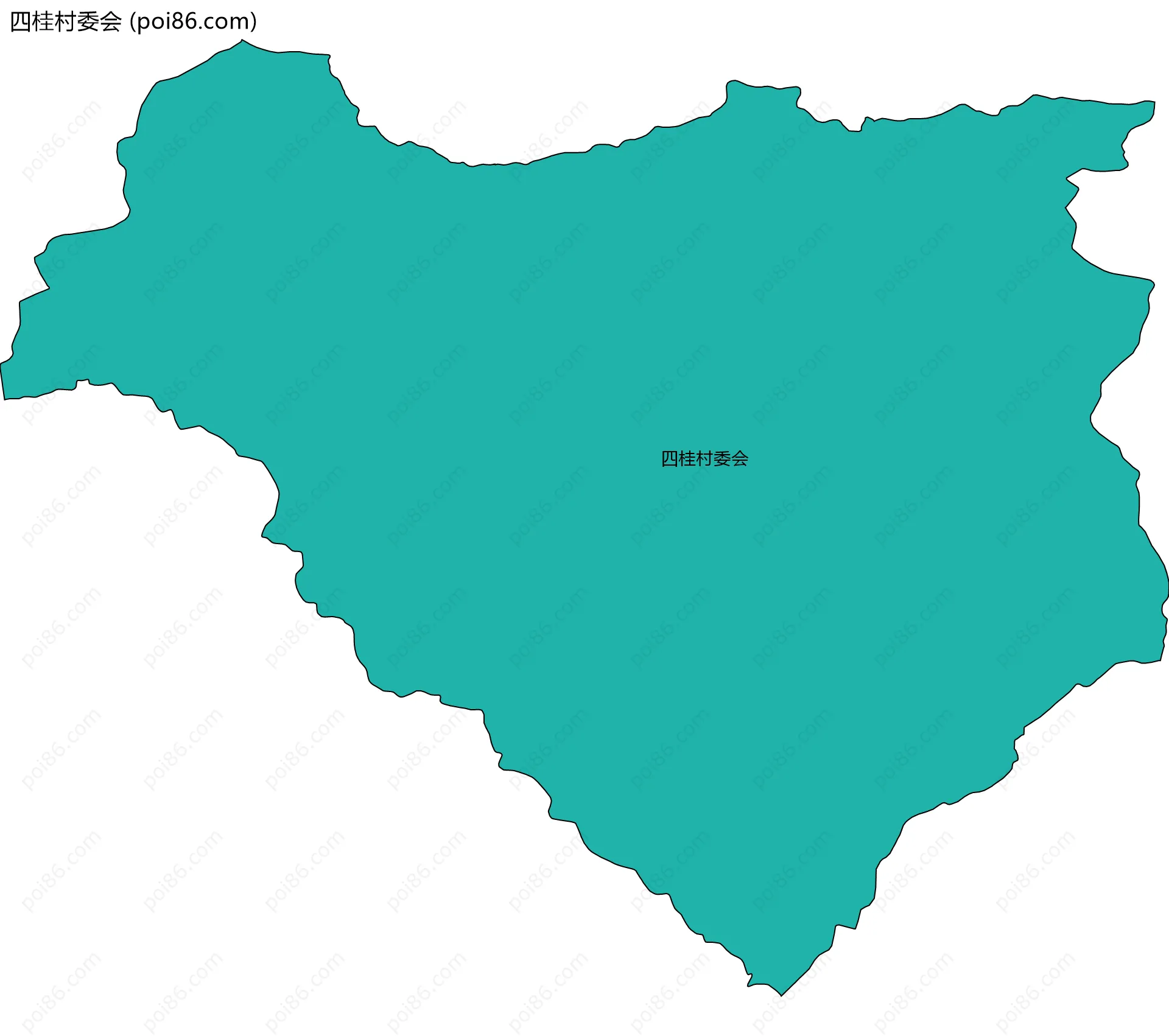 四桂村委会边界地图
