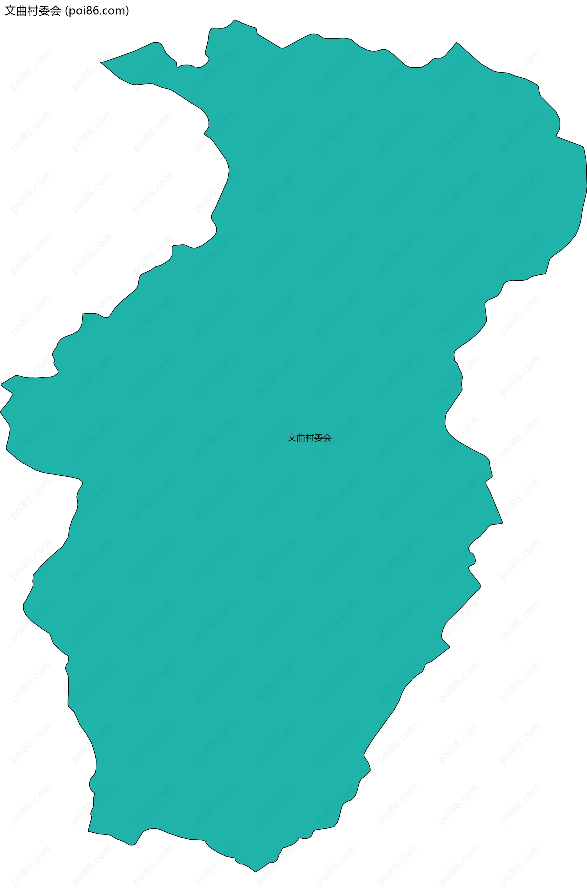 文曲村委会边界地图