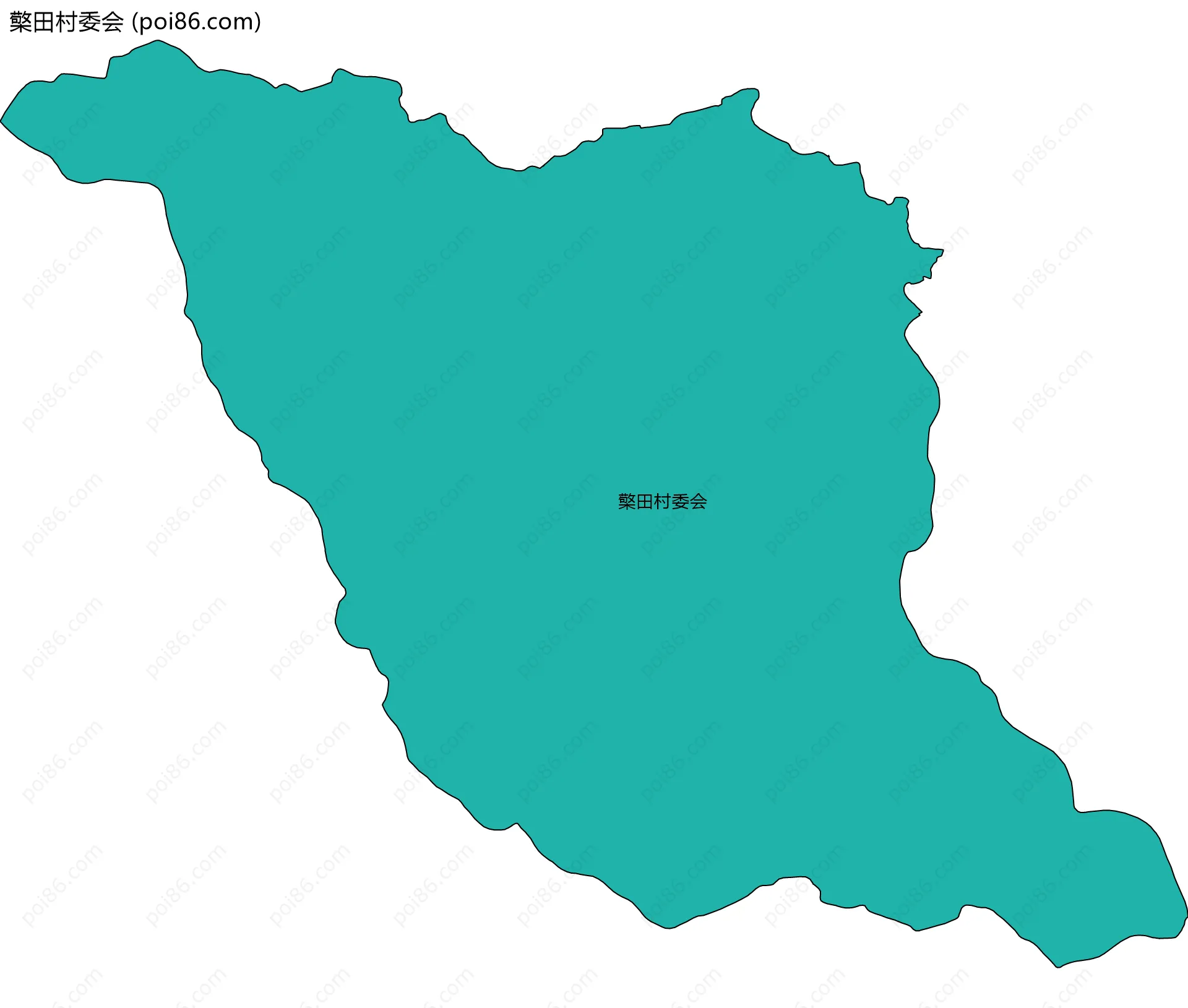 檠田村委会边界地图