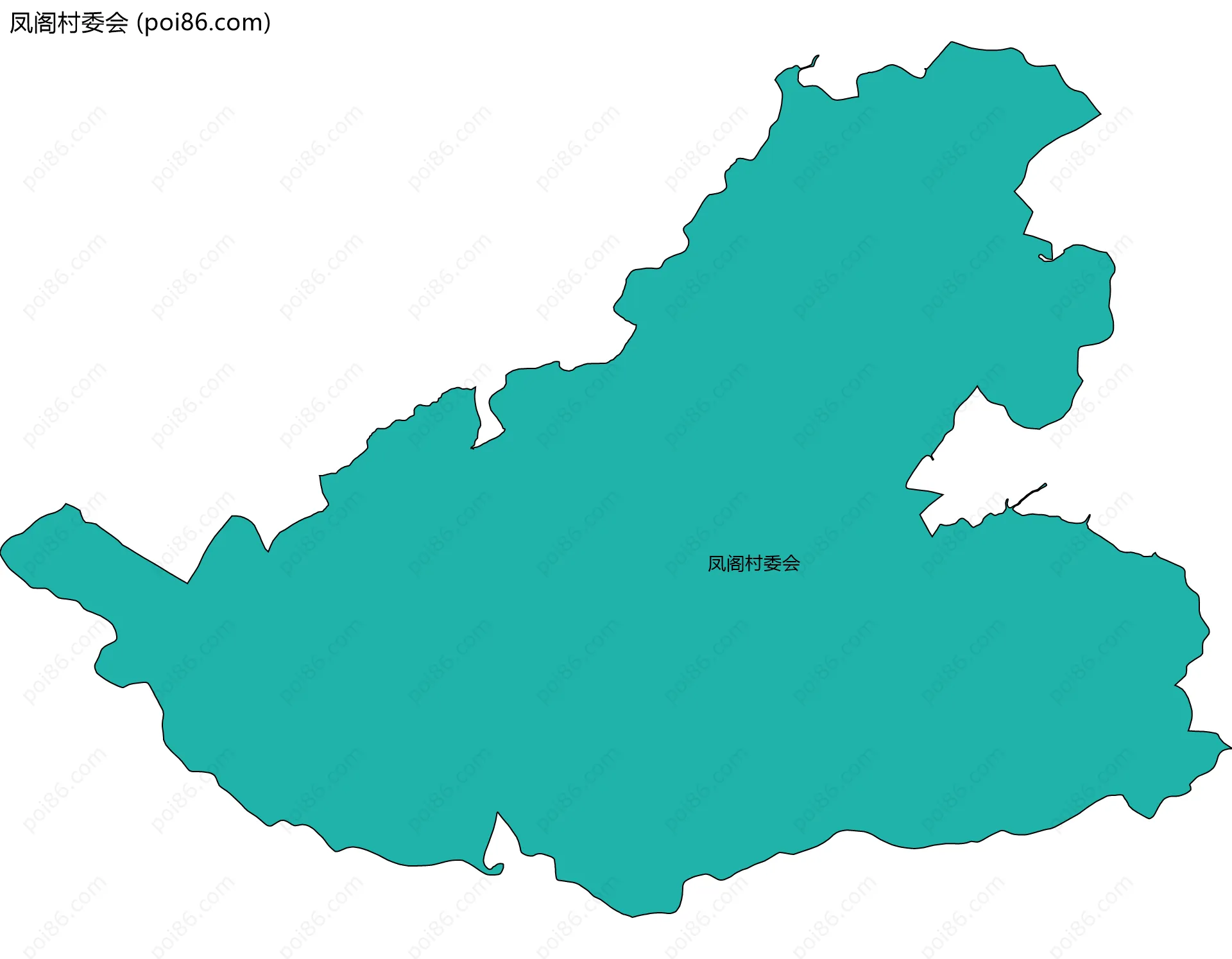 凤阁村委会边界地图