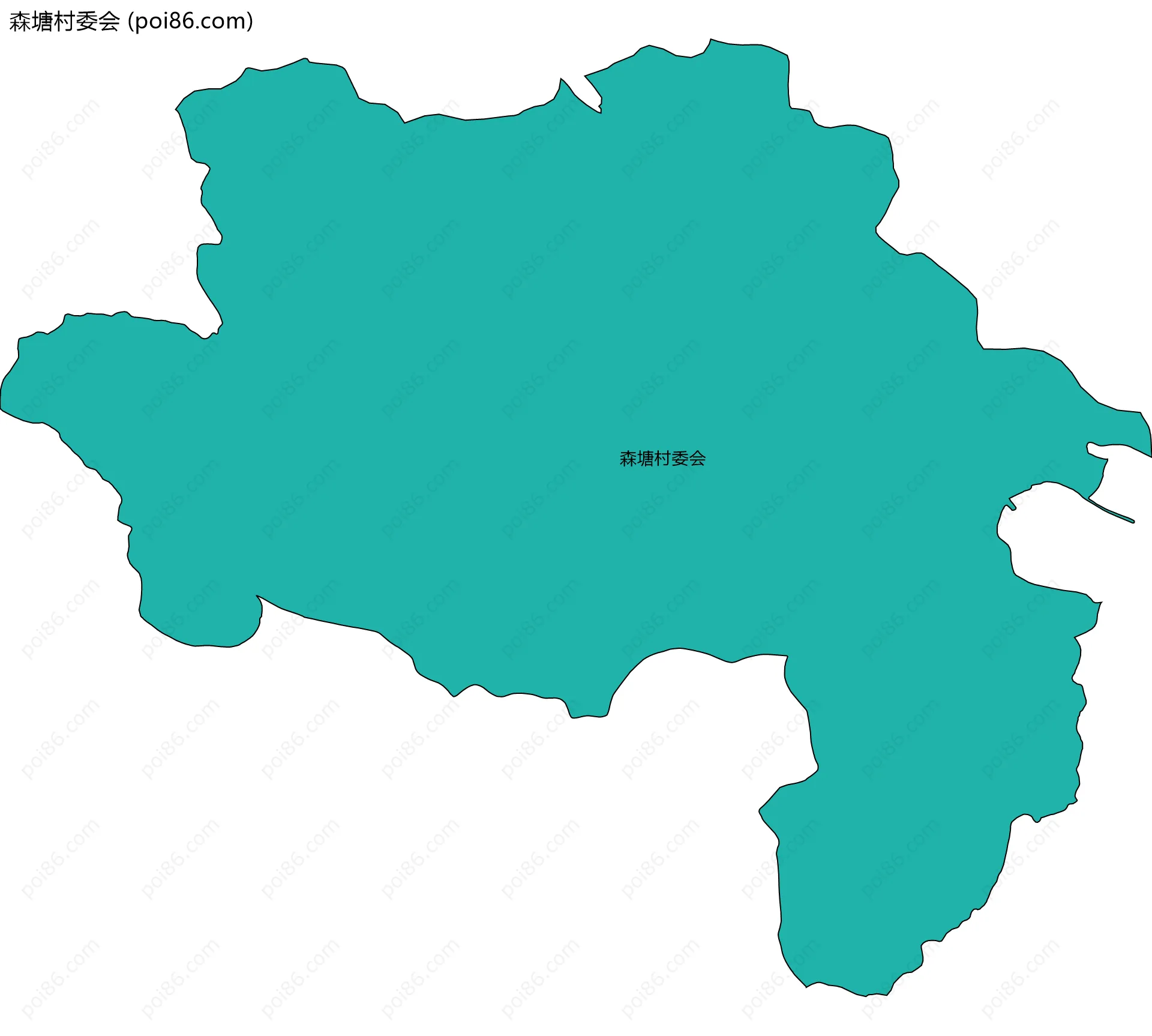 森塘村委会边界地图