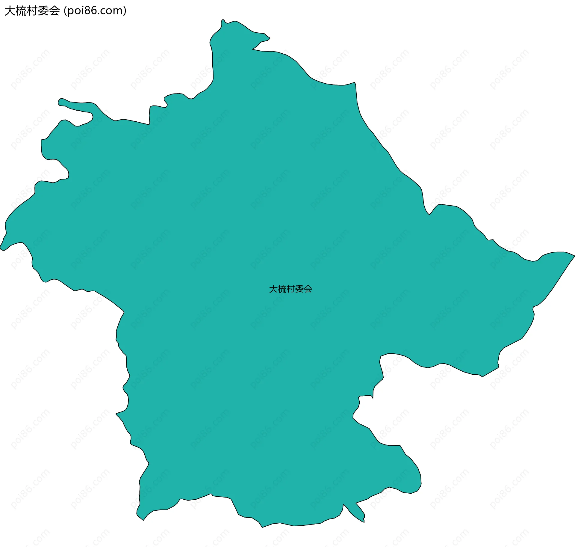 大梳村委会边界地图