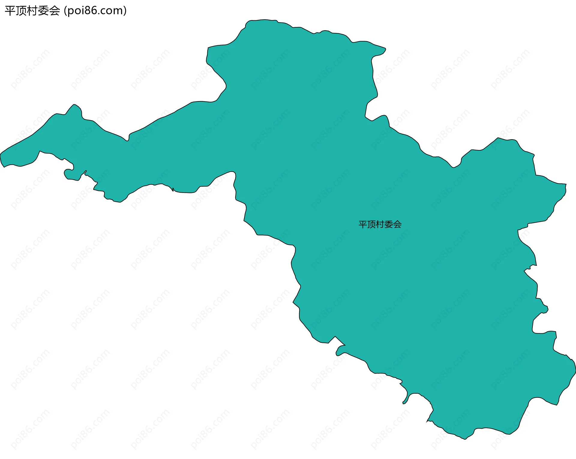 平顶村委会边界地图