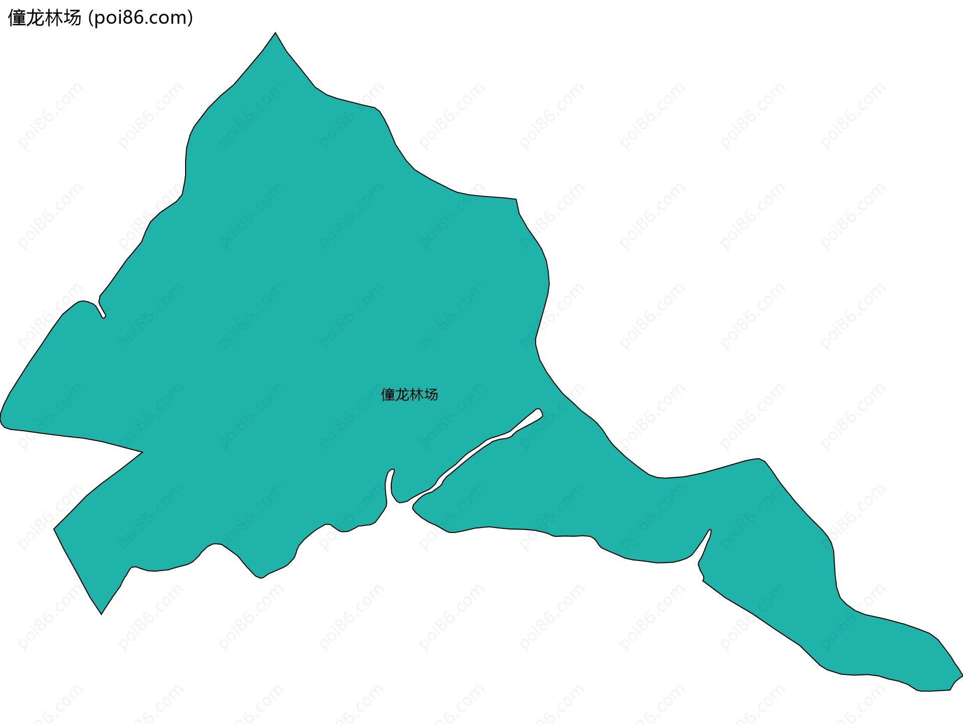 僮龙林场边界地图