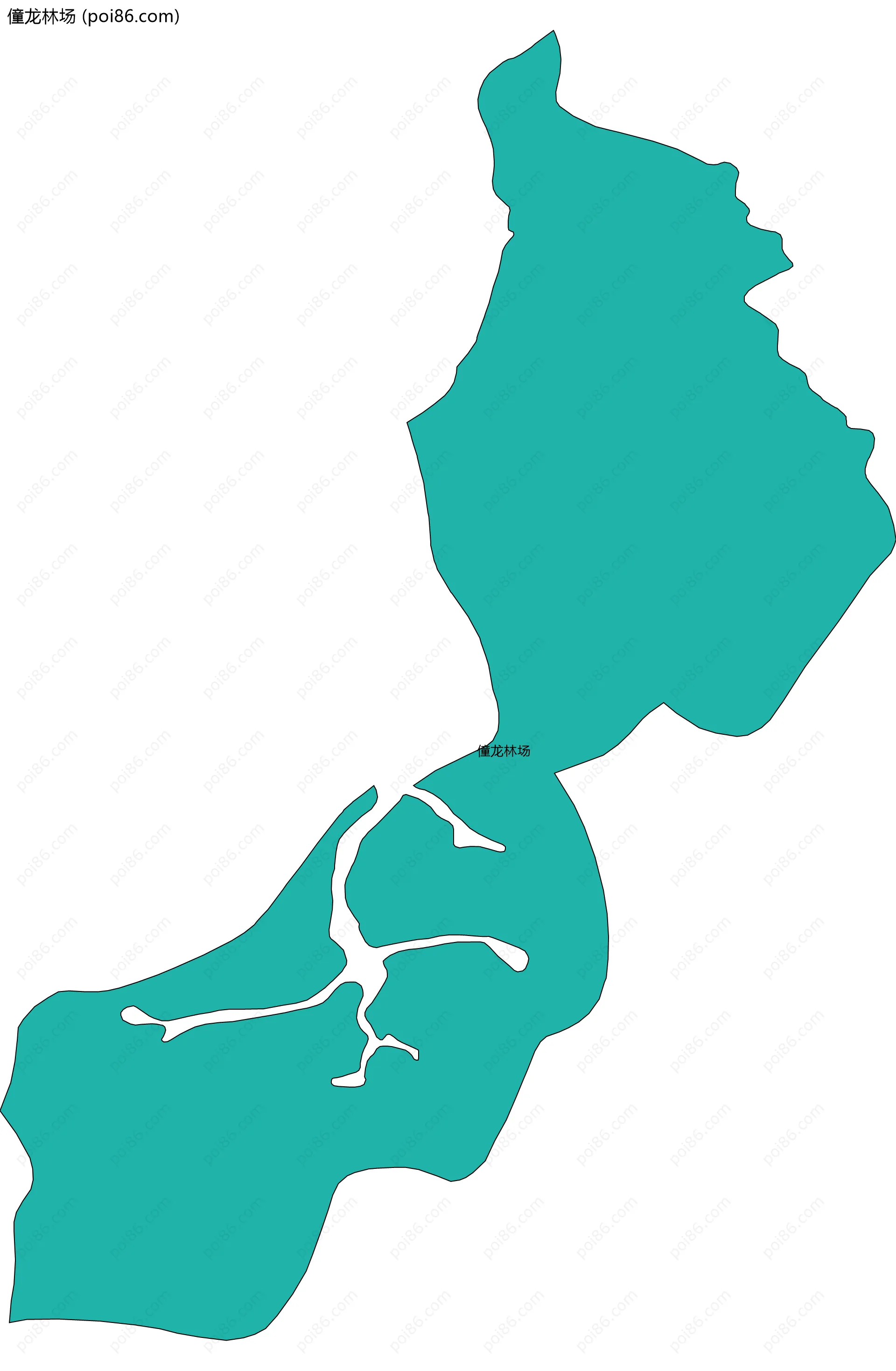 僮龙林场边界地图