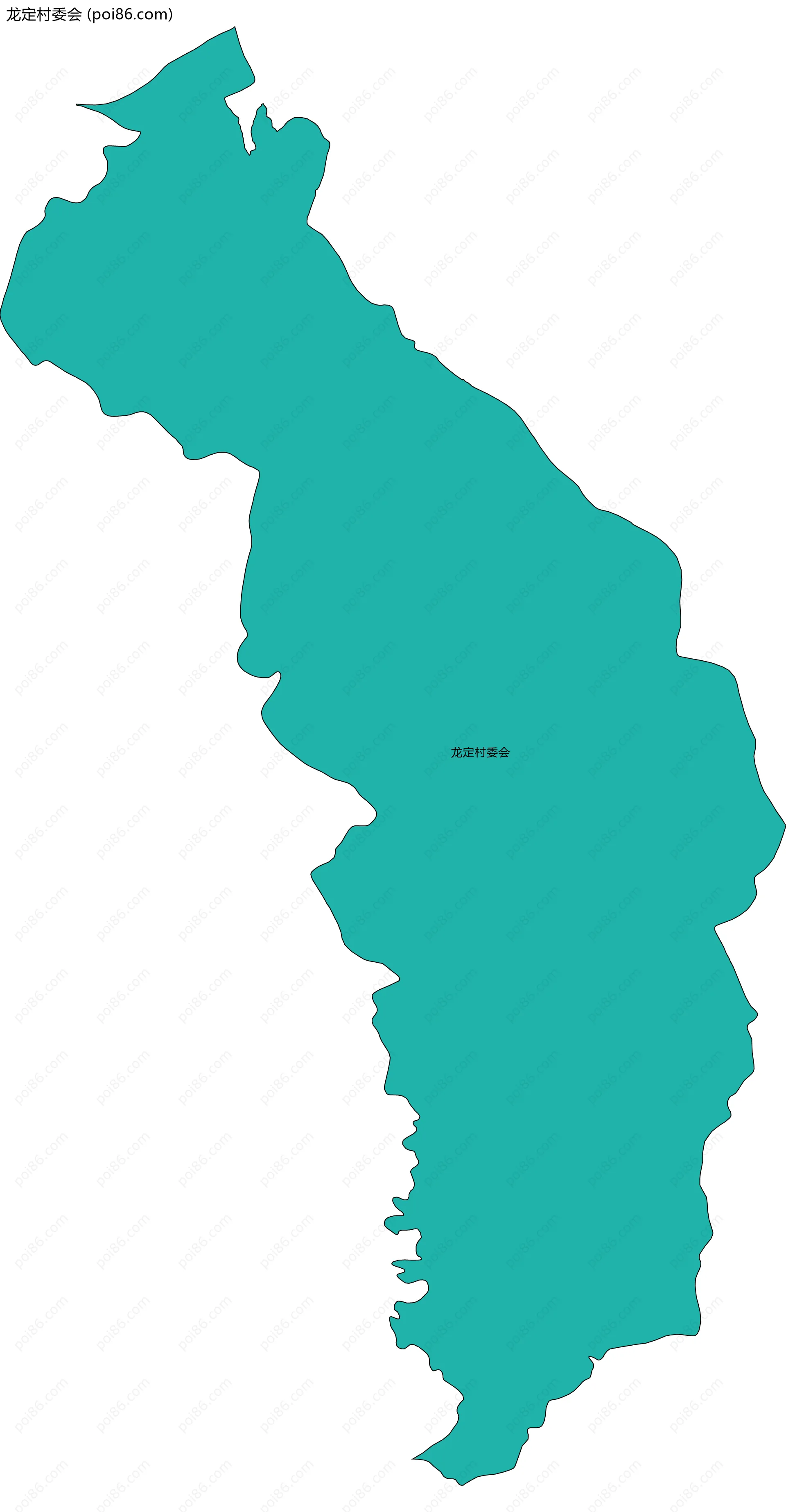 龙定村委会边界地图