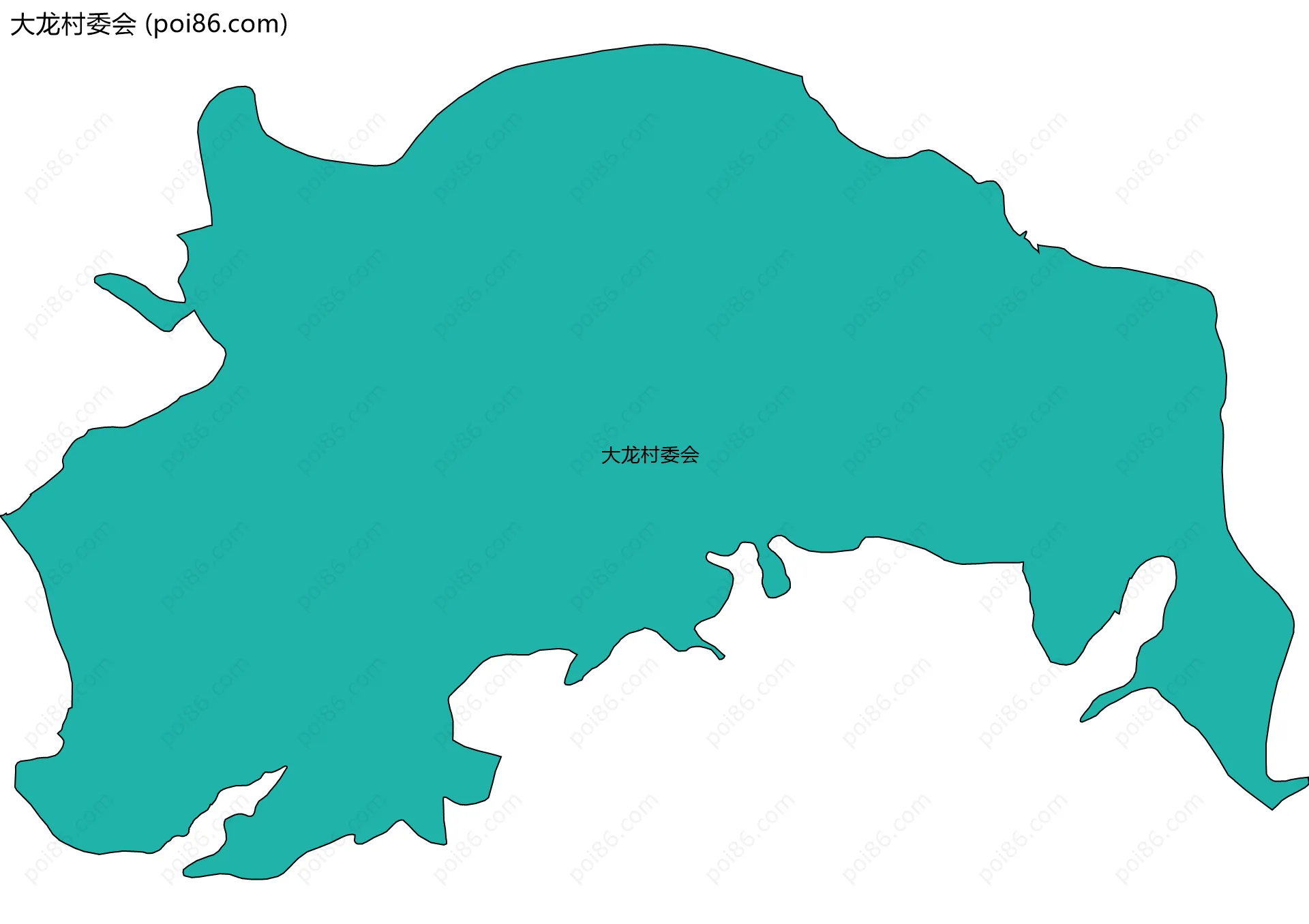 大龙村委会边界地图