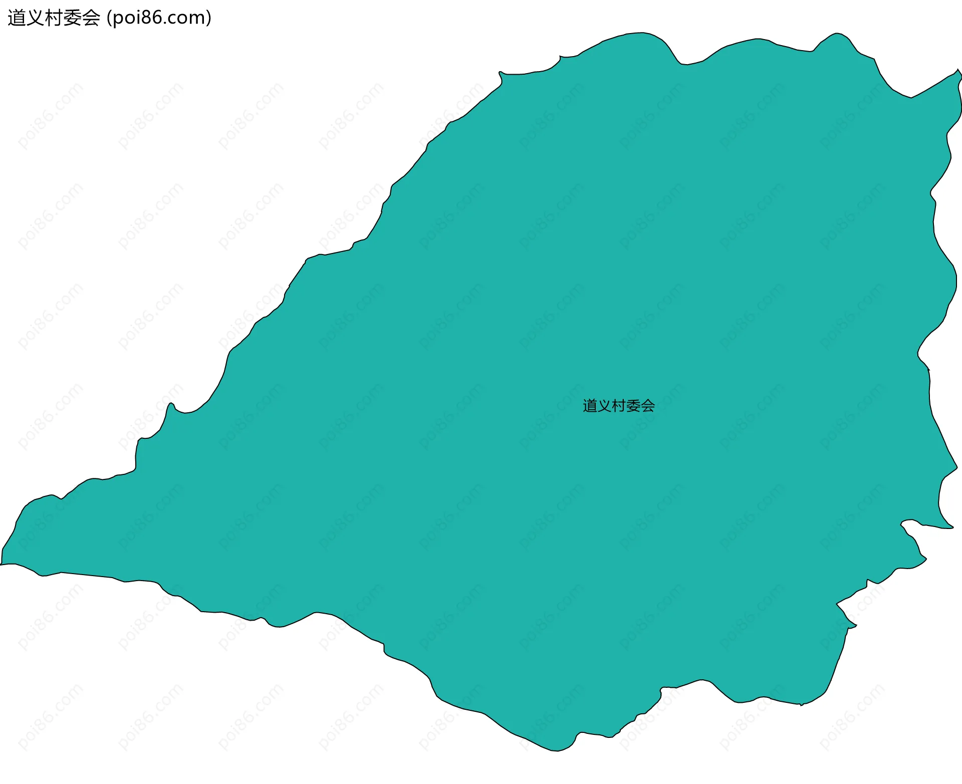 道义村委会边界地图