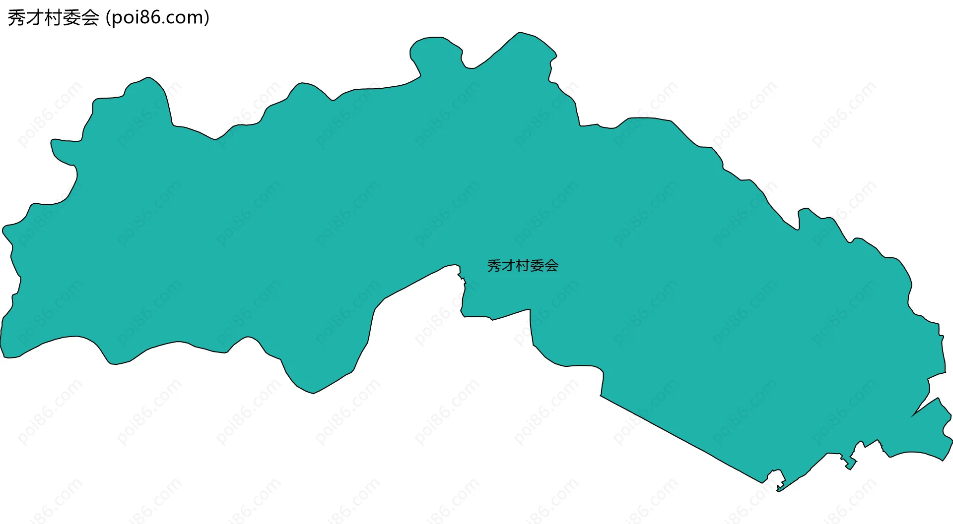 秀才村委会边界地图