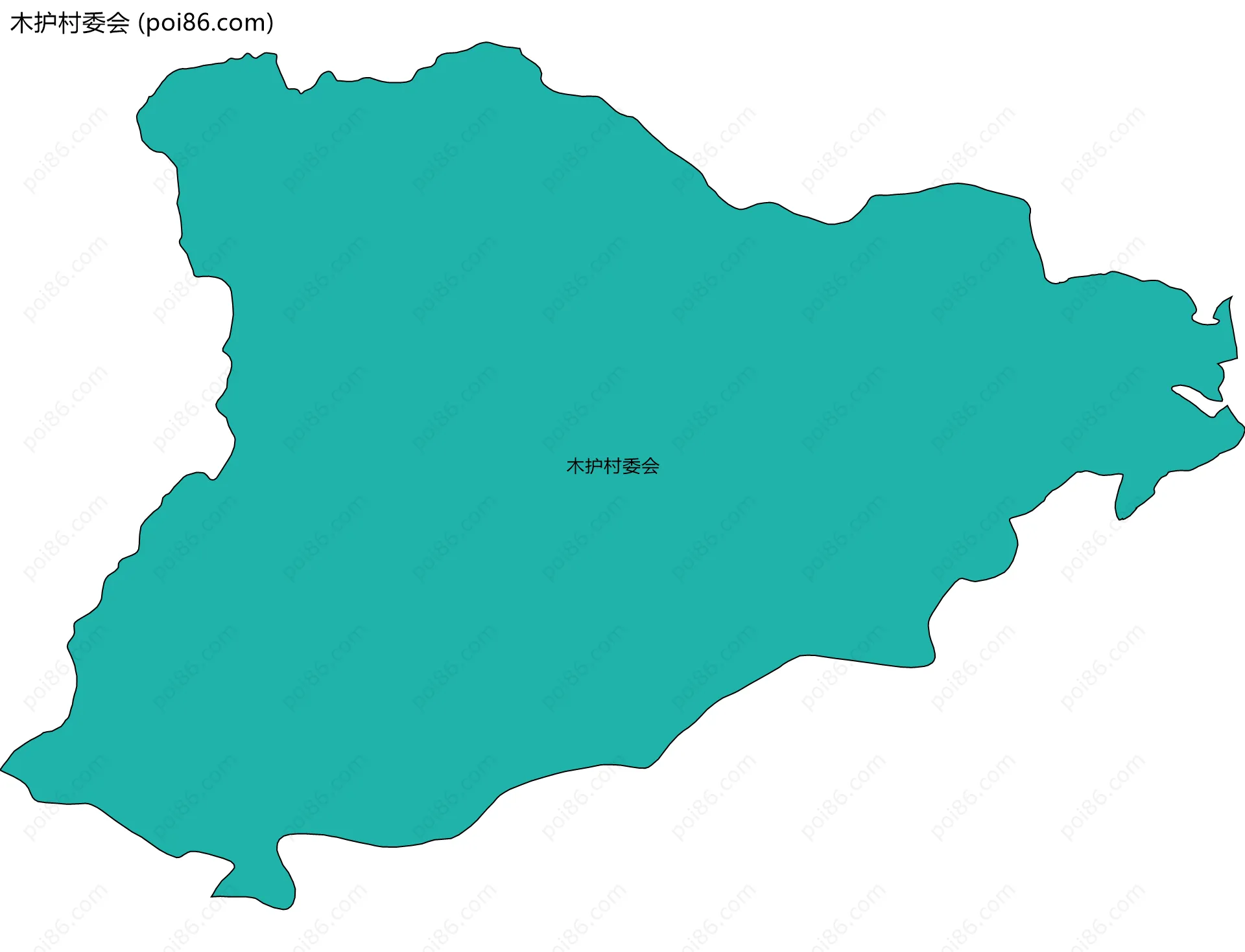 木护村委会边界地图