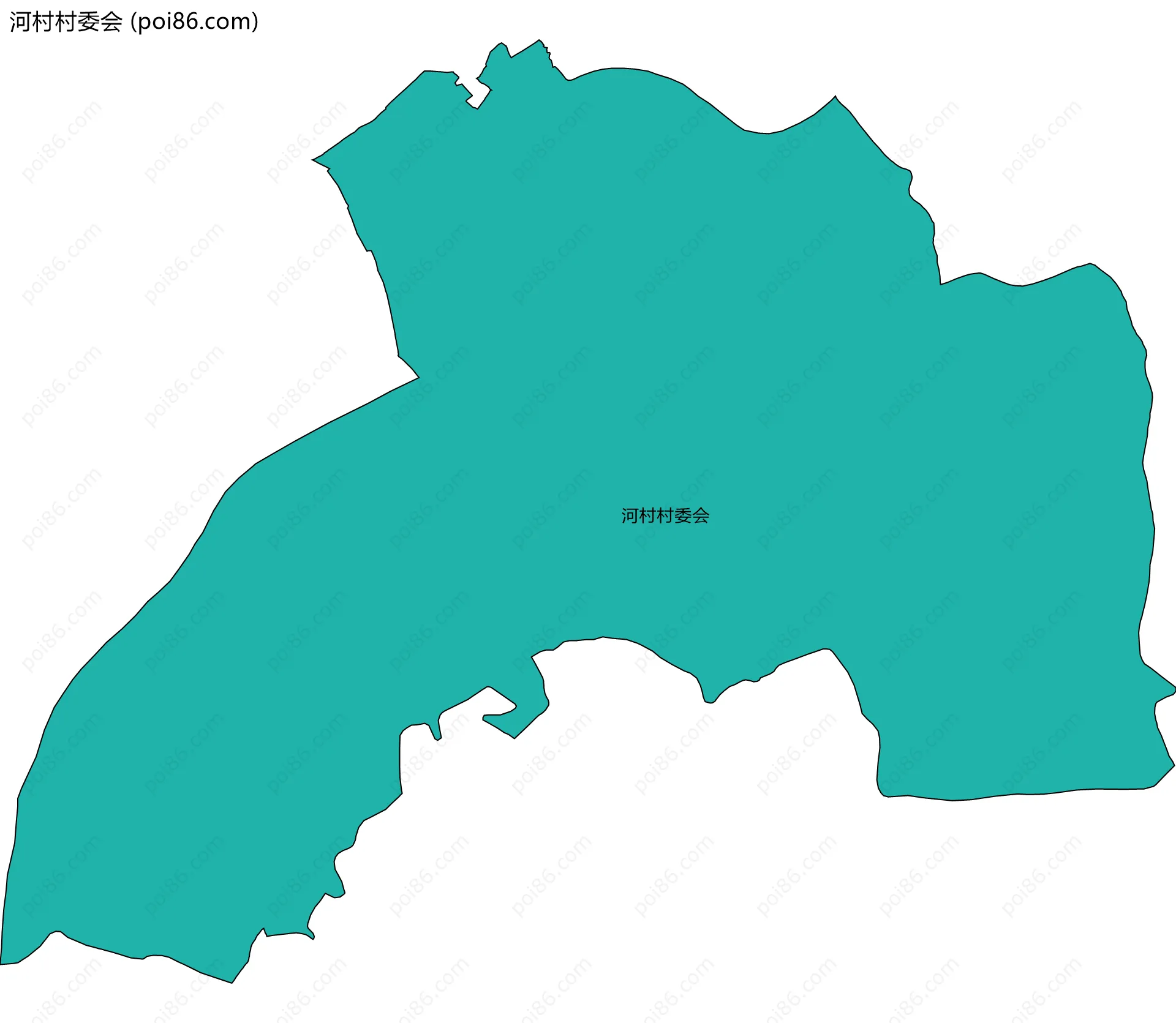 河村村委会边界地图
