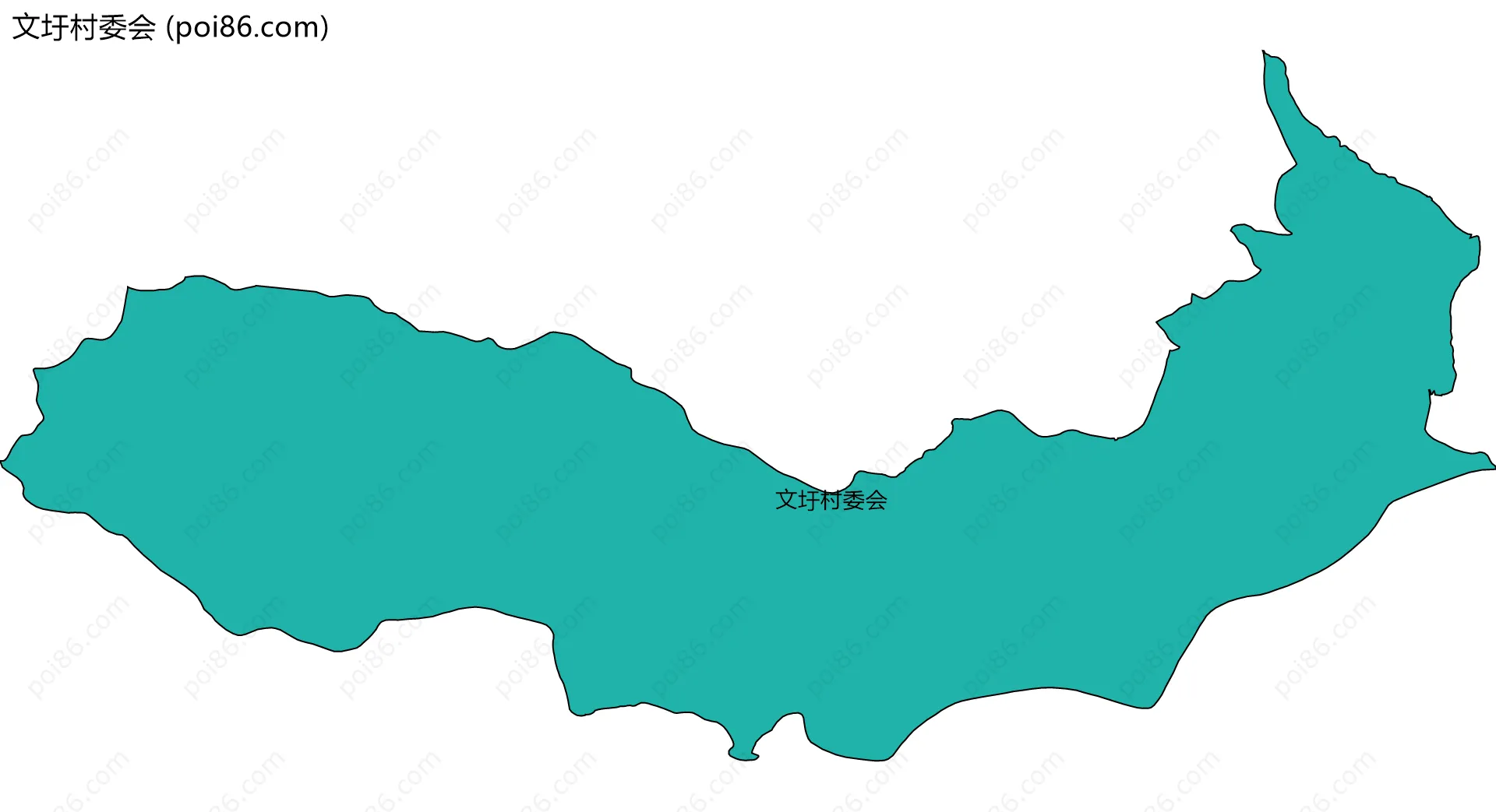 文圩村委会边界地图