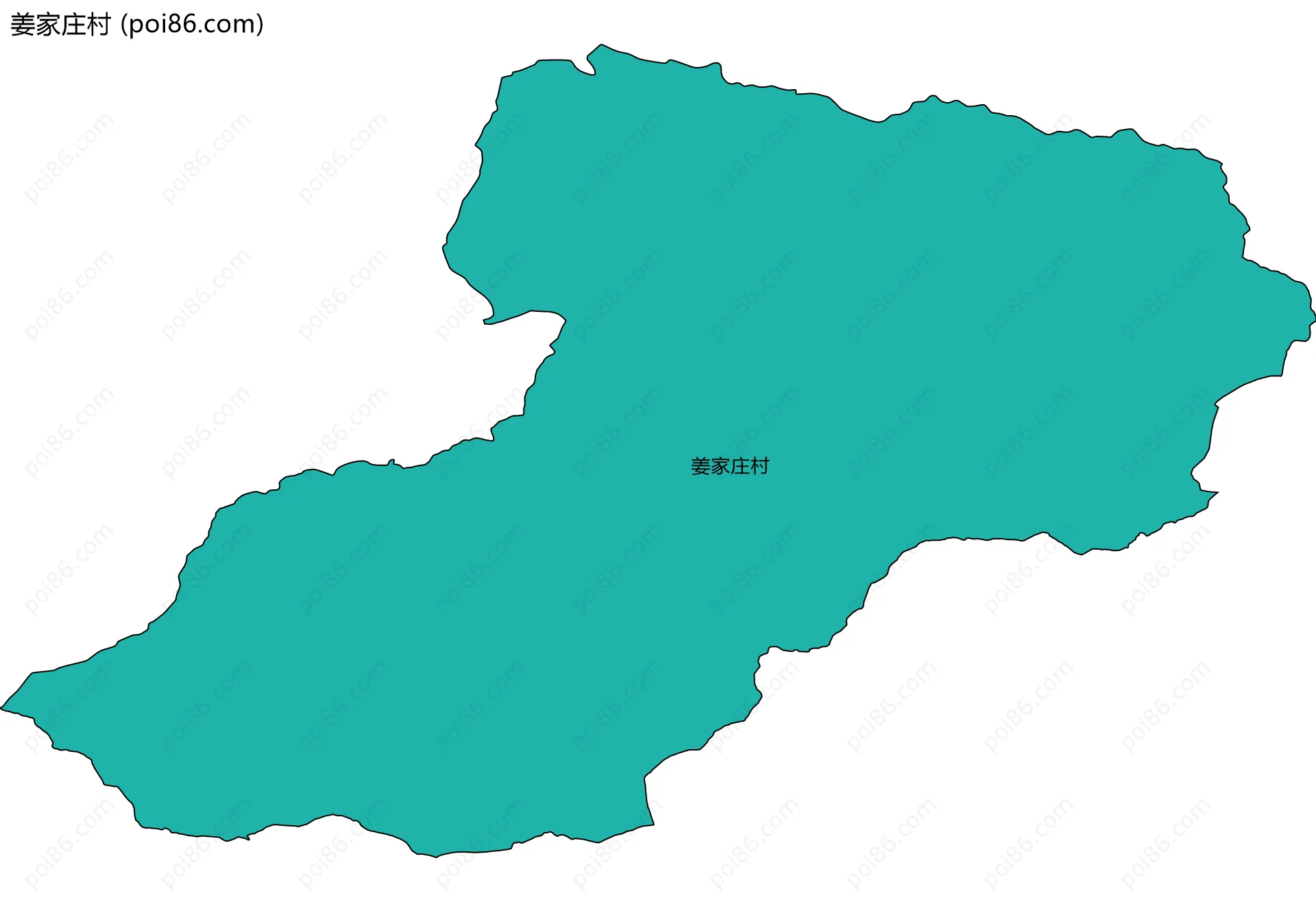 姜家庄村边界地图