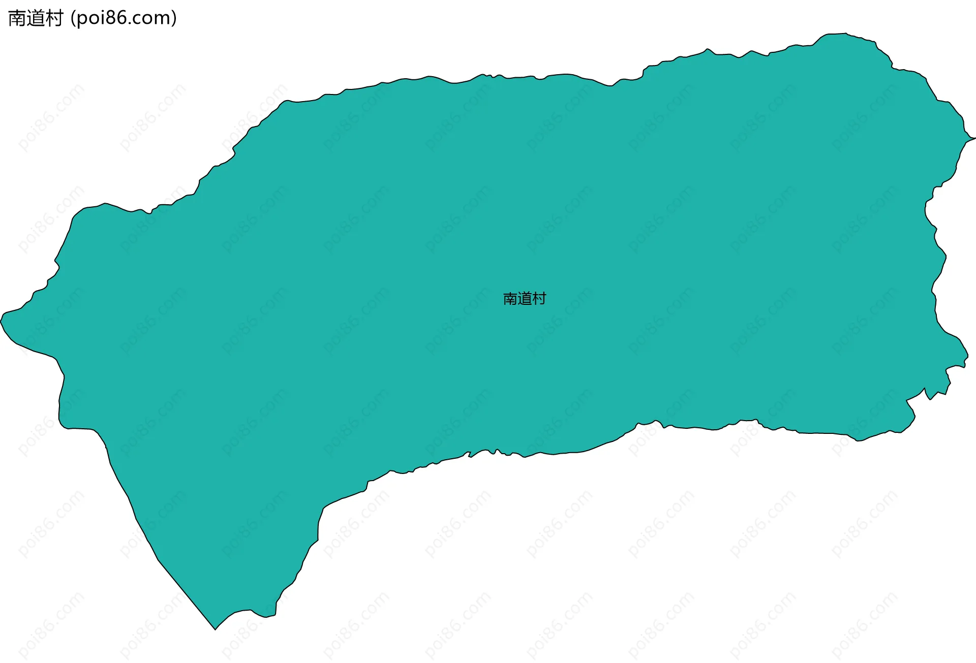 南道村边界地图