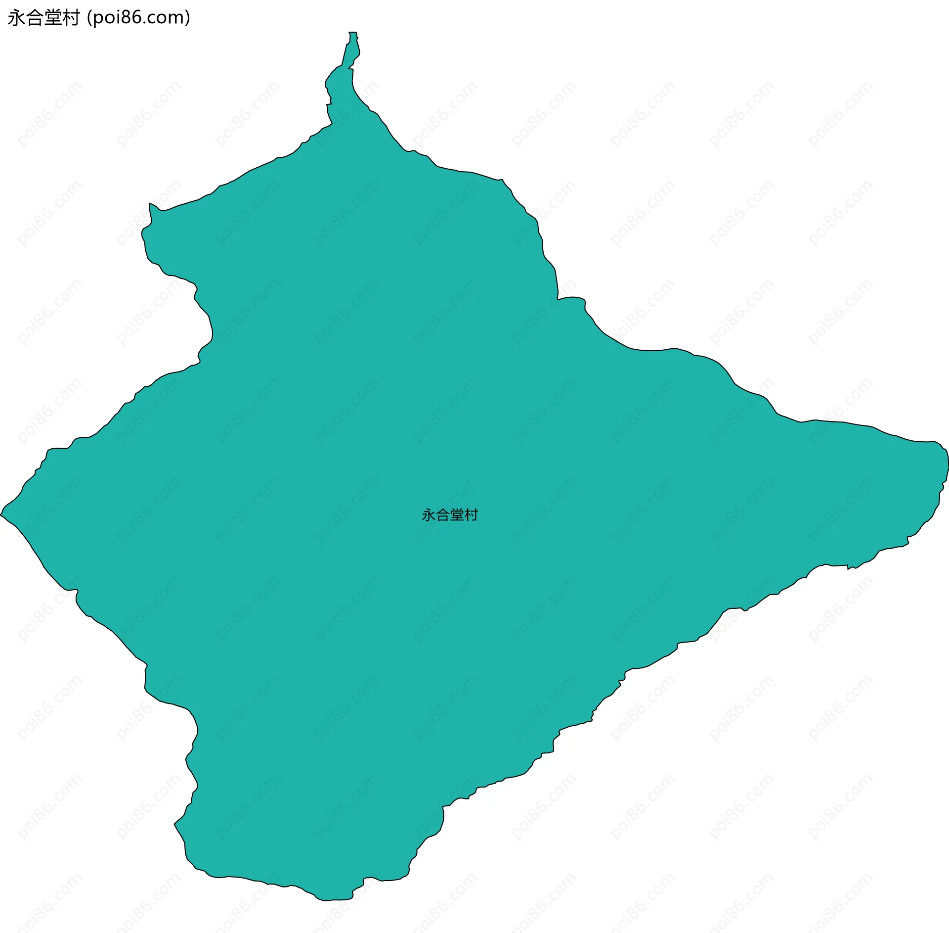 永合堂村边界地图