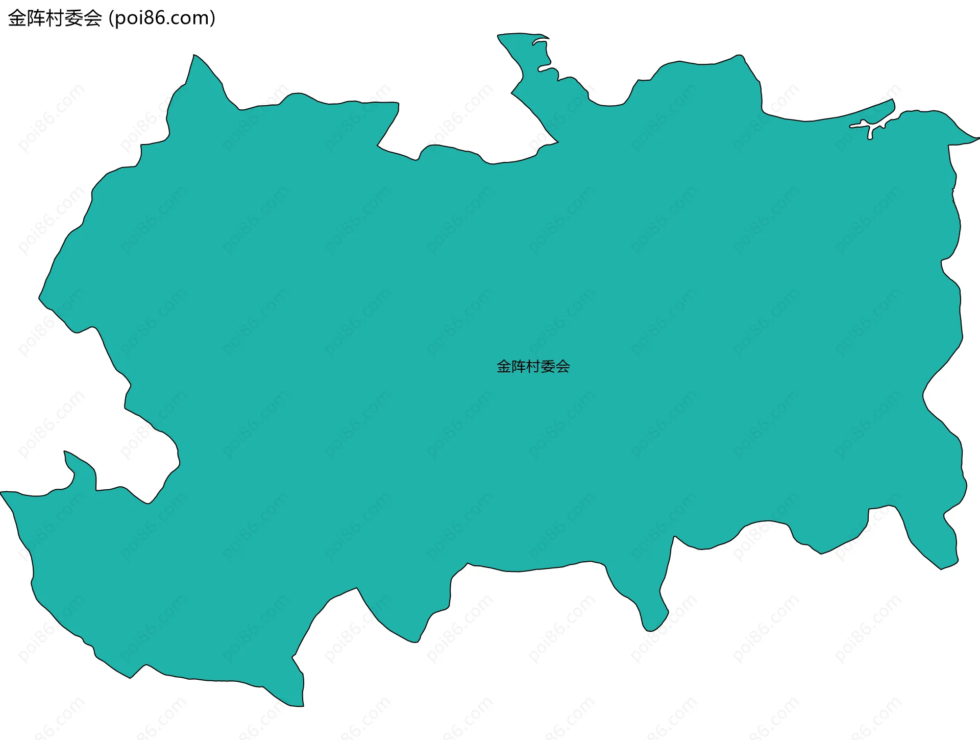 金阵村委会边界地图