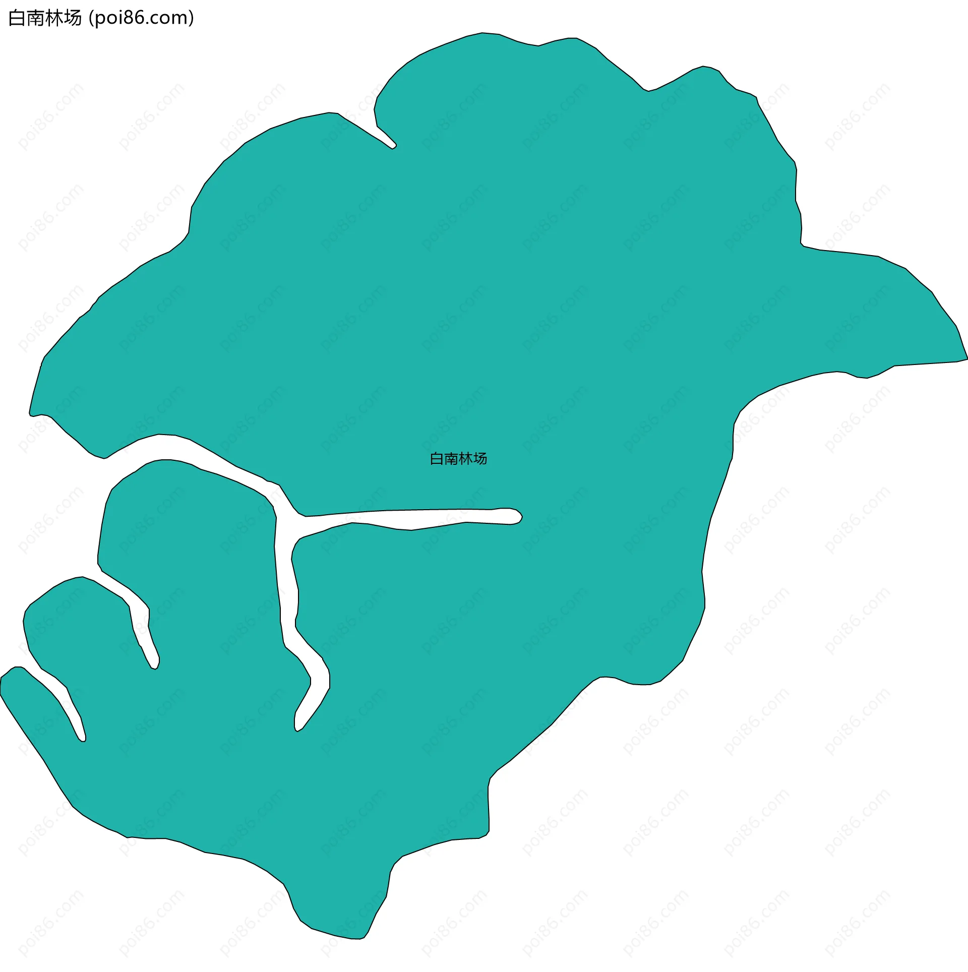 白南林场边界地图