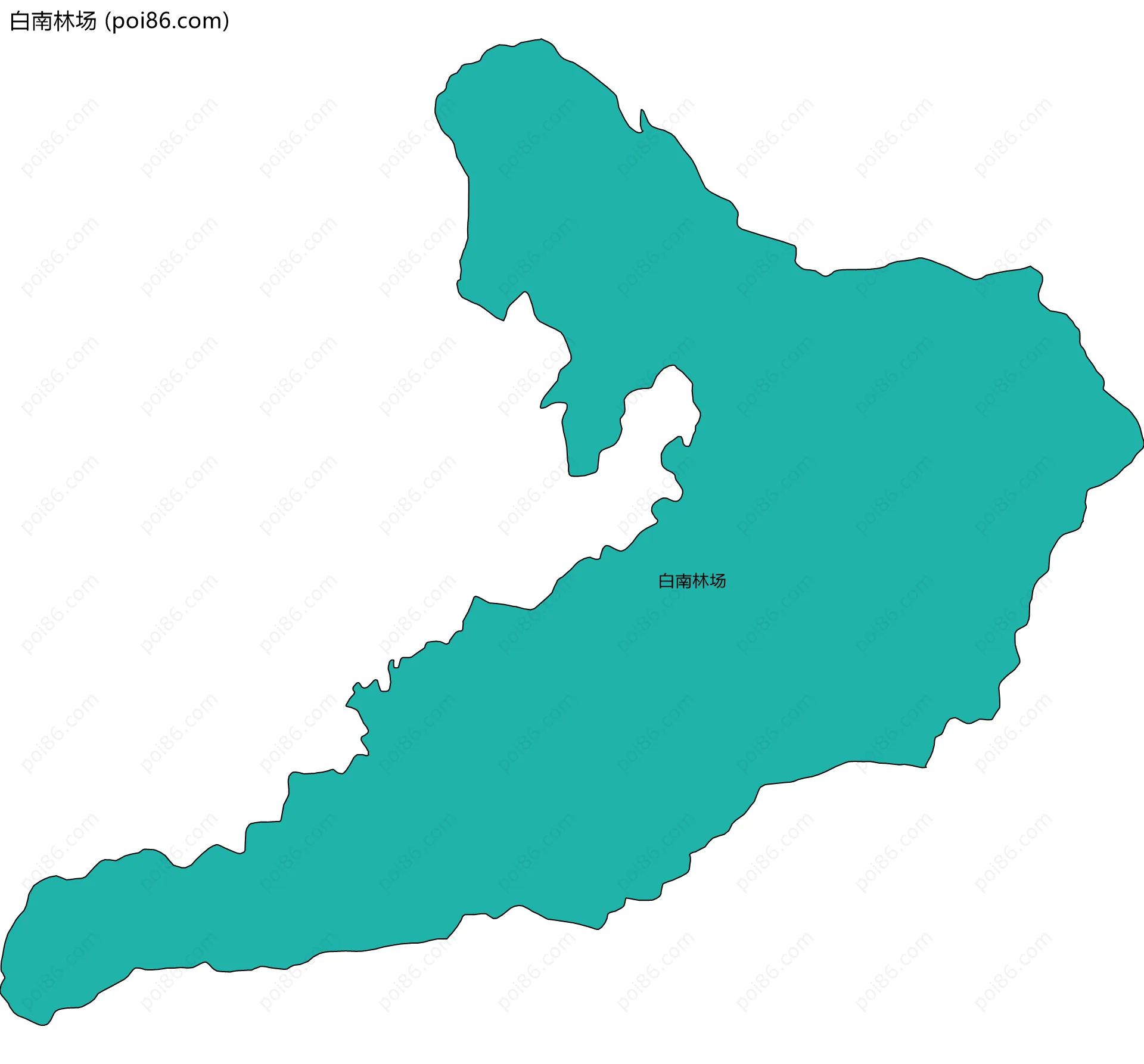 白南林场边界地图