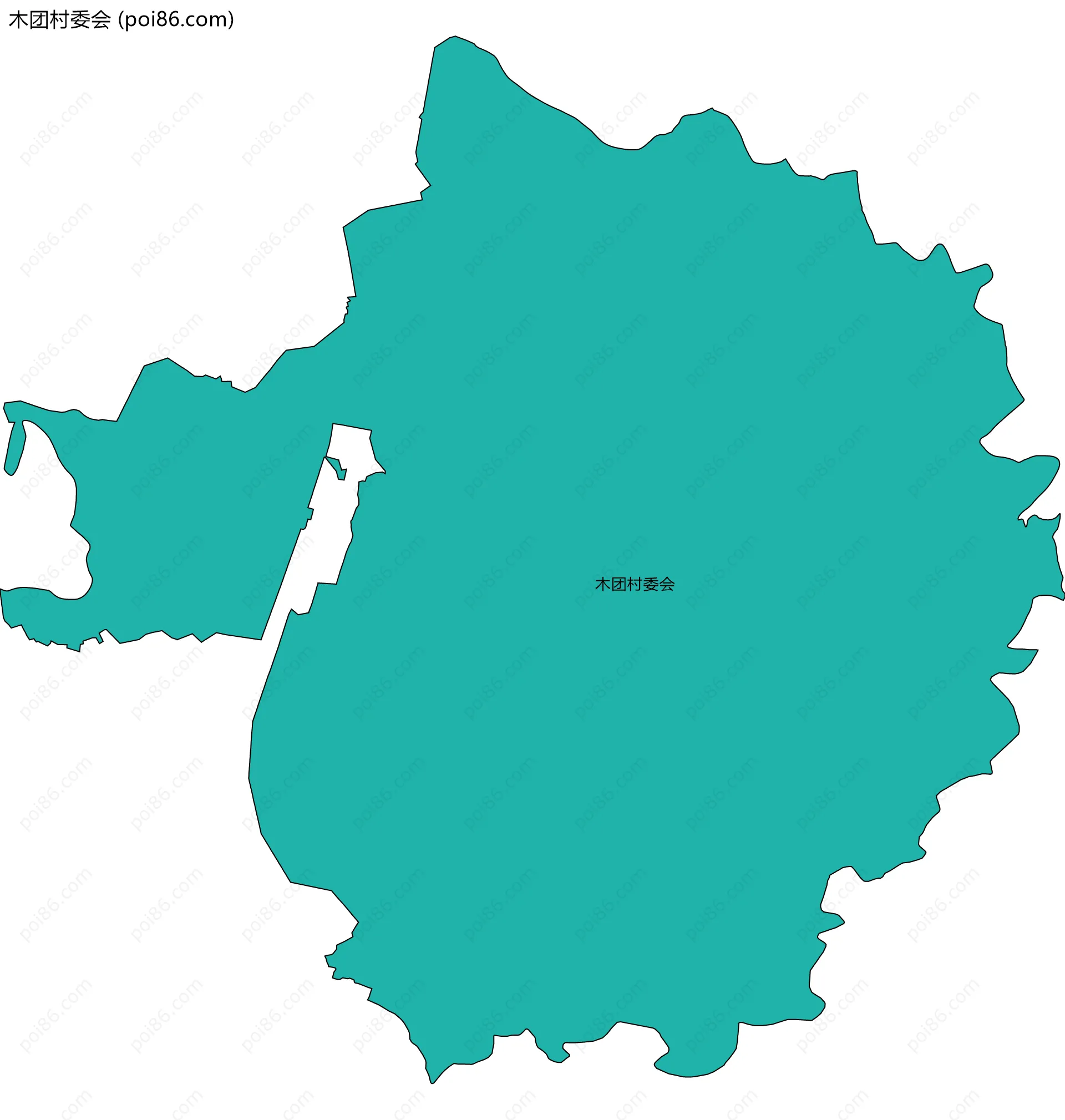 木团村委会边界地图