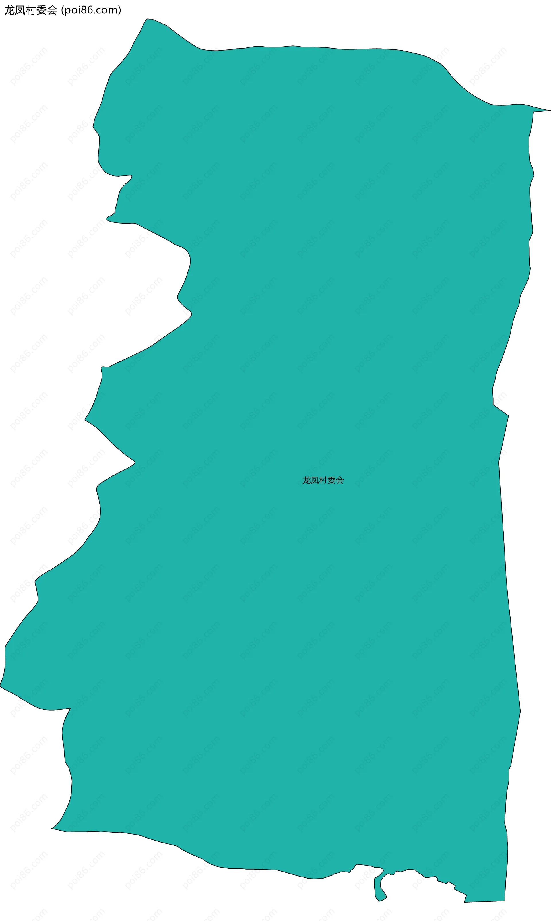 龙凤村委会边界地图