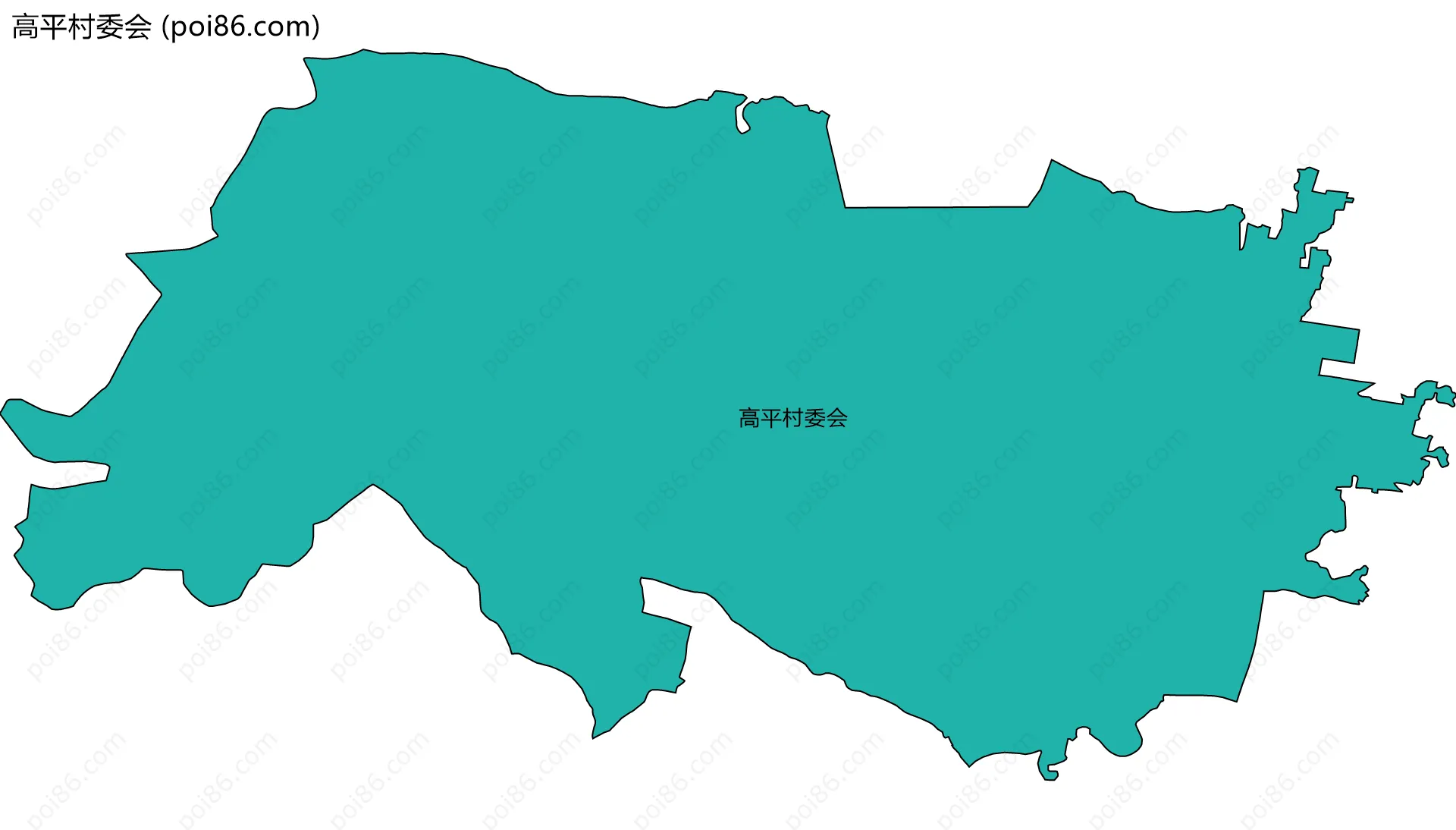 高平村委会边界地图