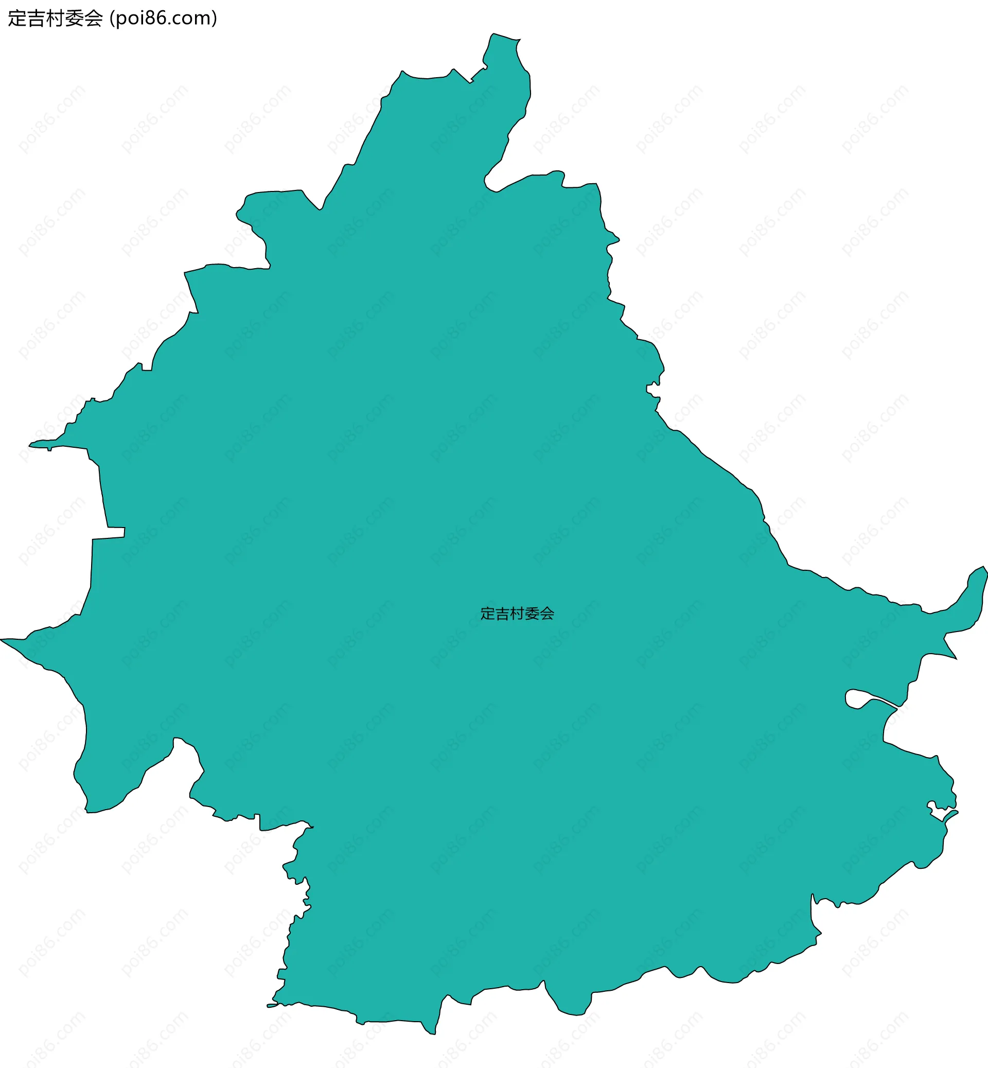 定吉村委会边界地图