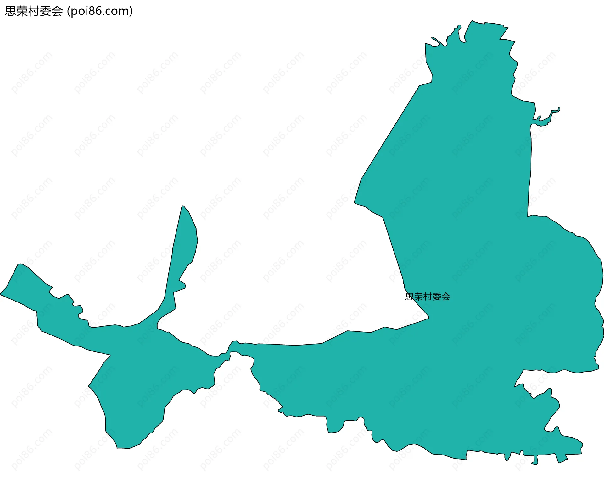 思荣村委会边界地图