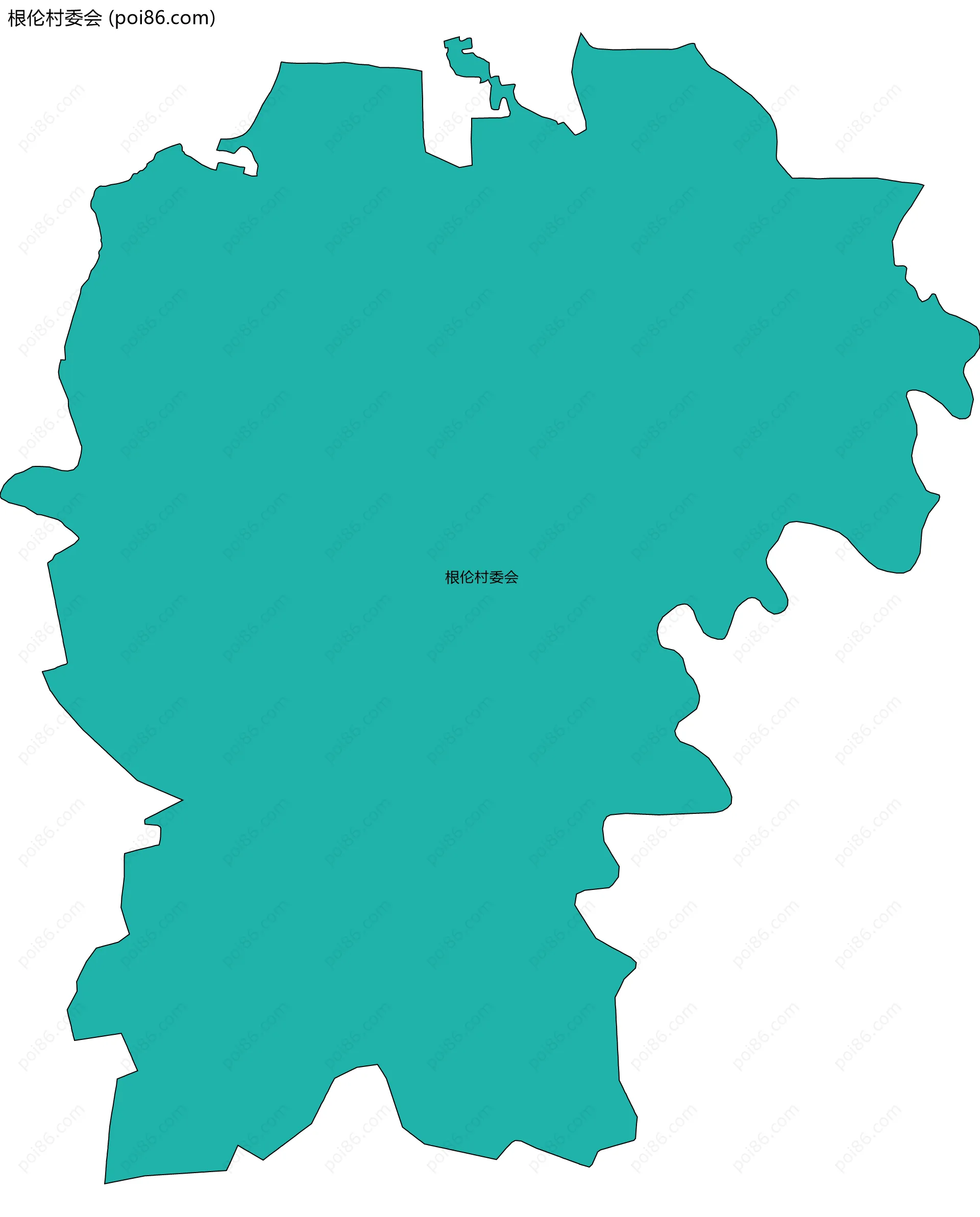 根伦村委会边界地图