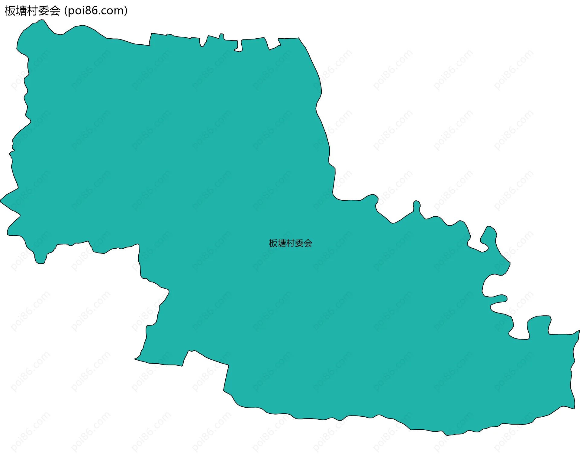 板塘村委会边界地图