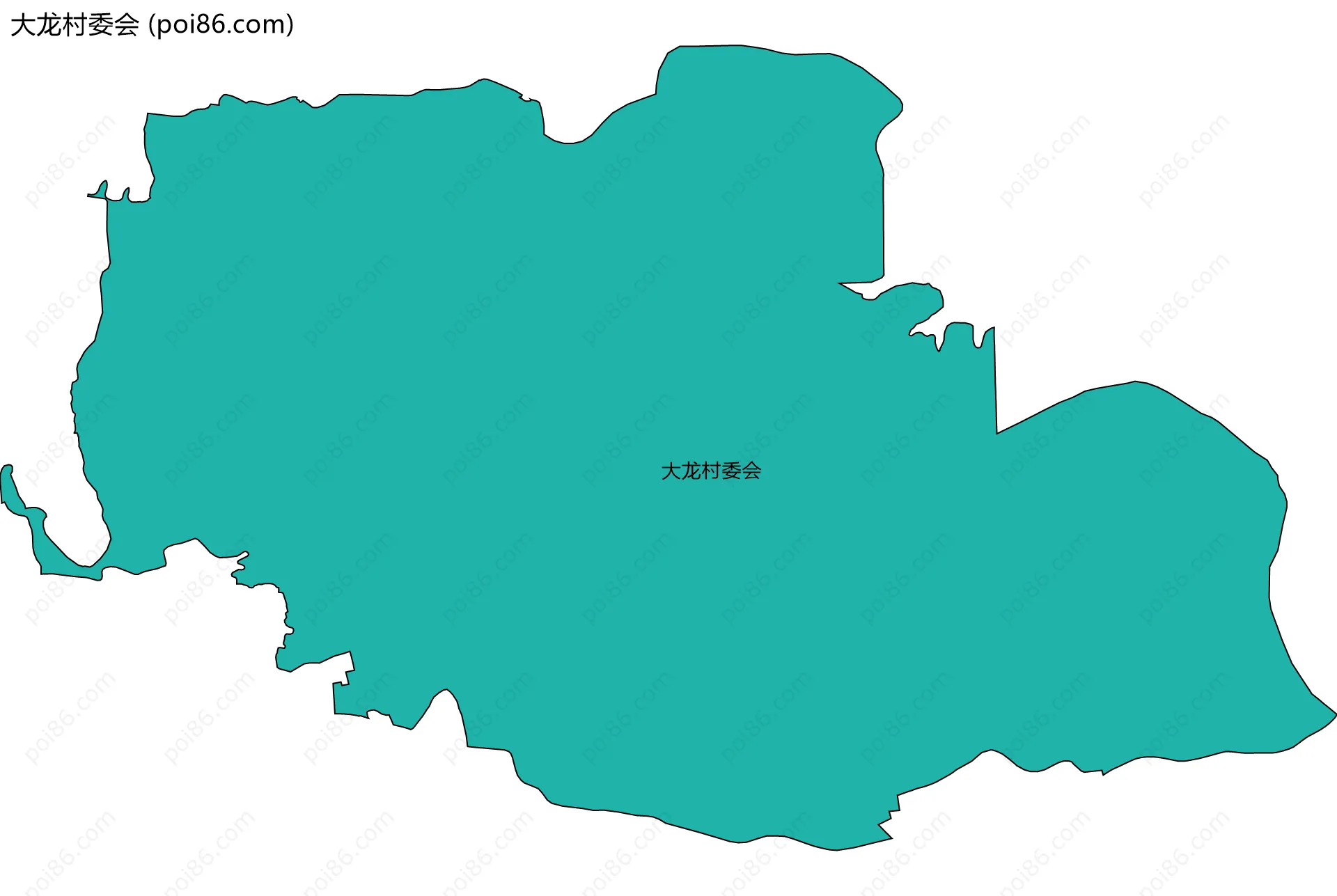 大龙村委会边界地图