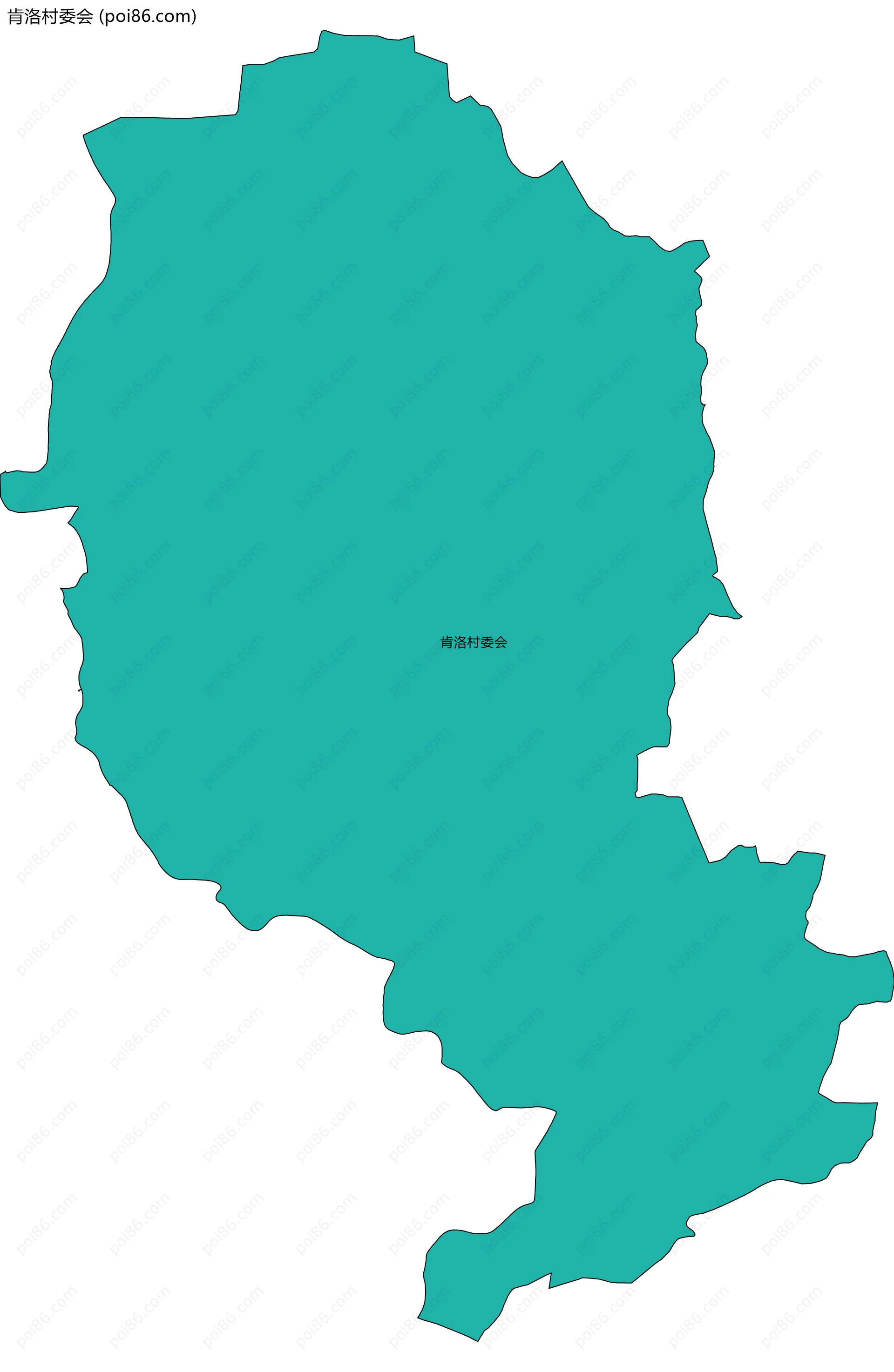 肯洛村委会边界地图