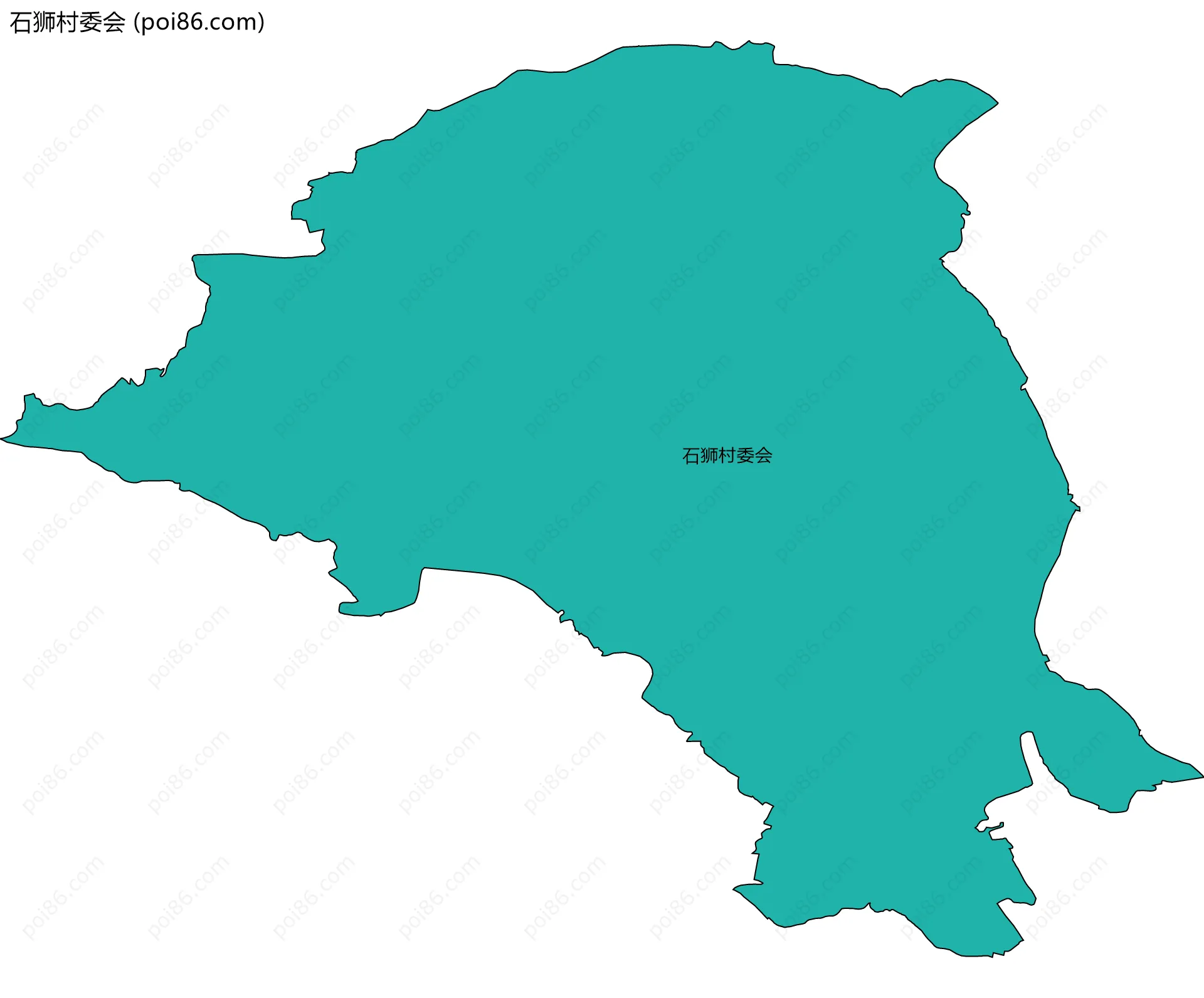 石狮村委会边界地图