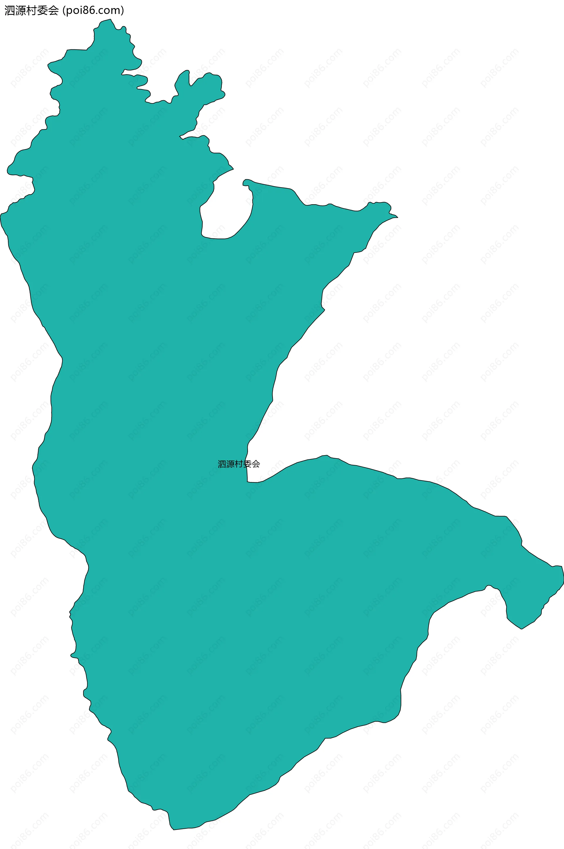 泗源村委会边界地图