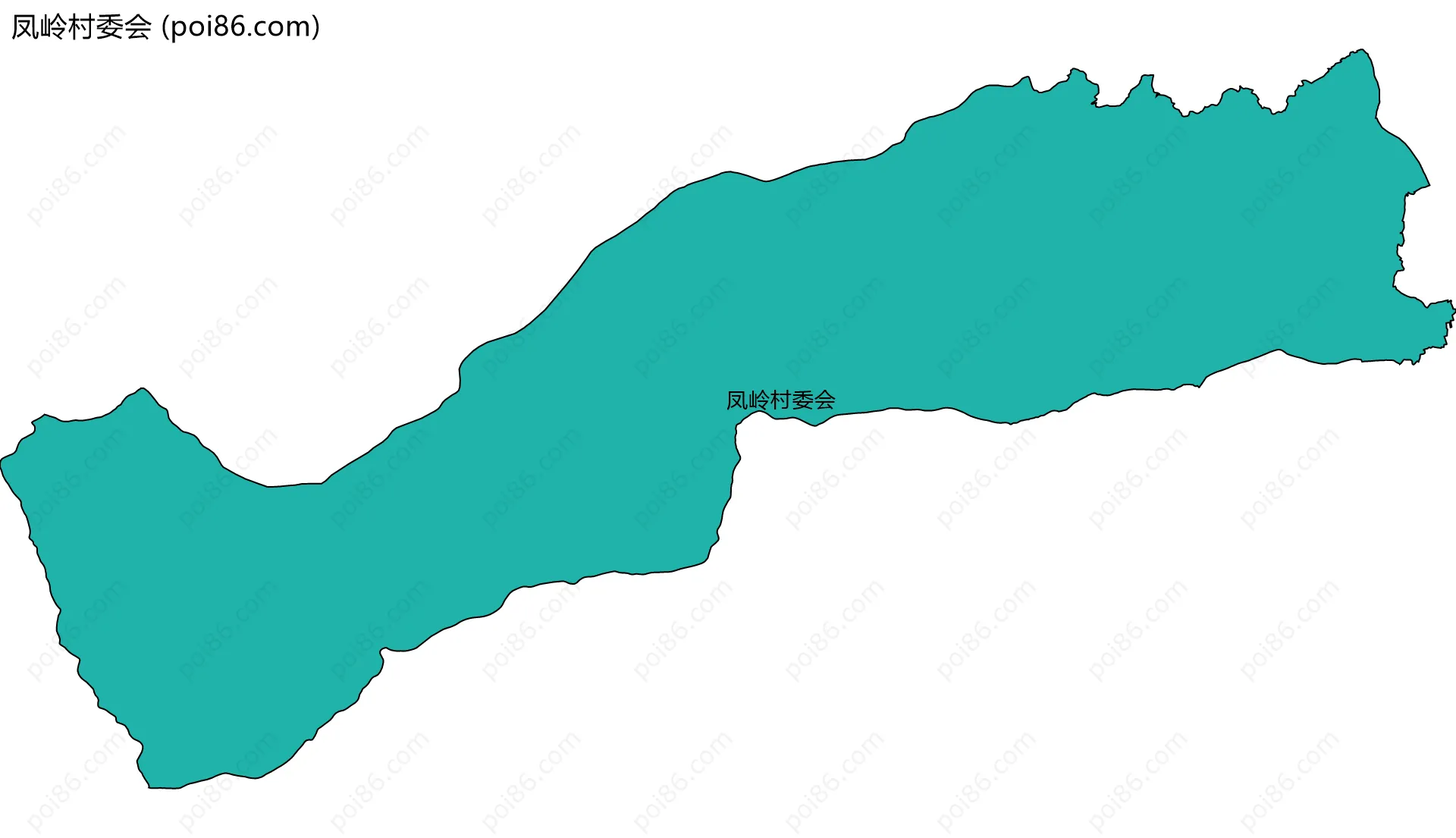 凤岭村委会边界地图