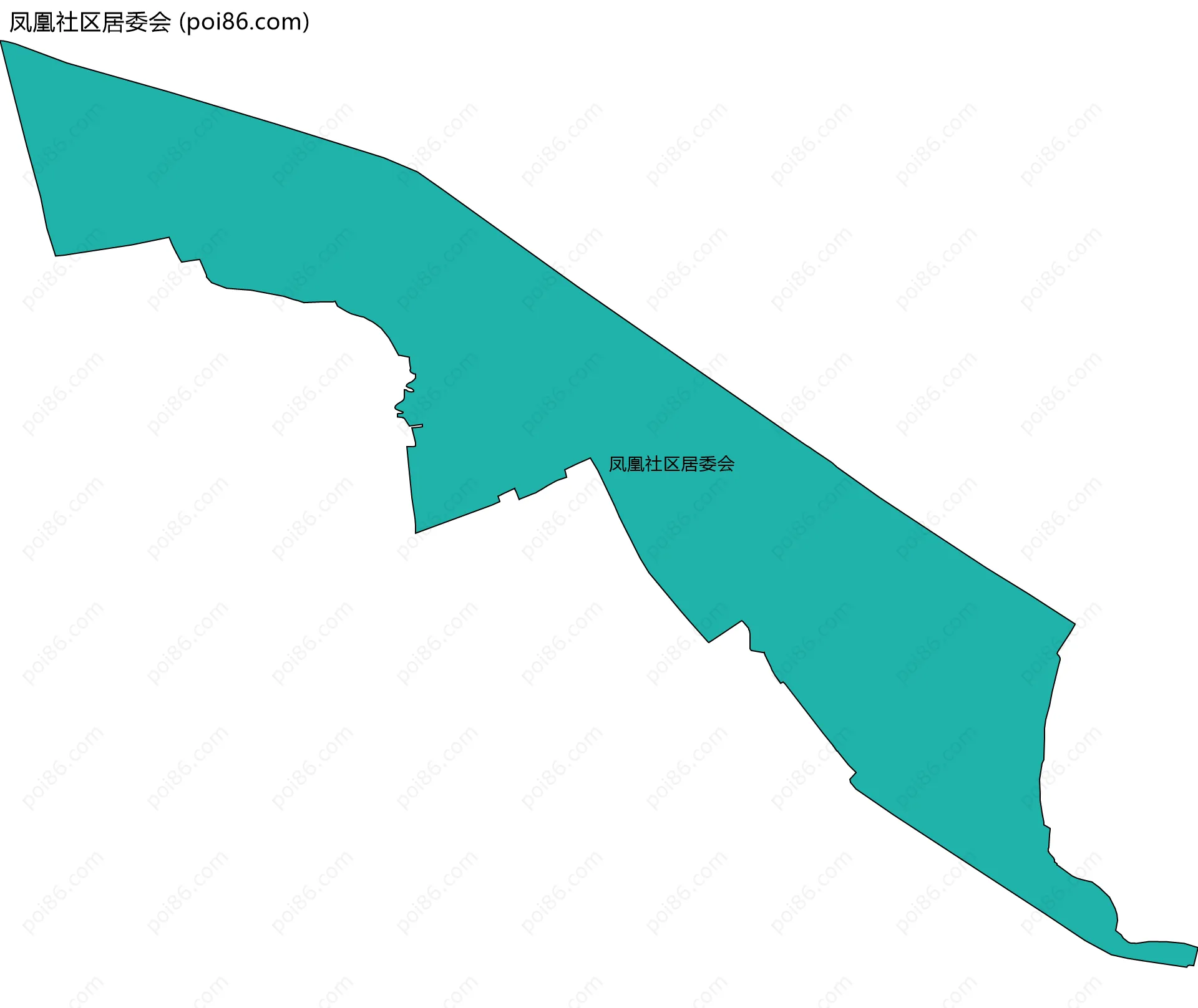 凤凰社区居委会边界地图
