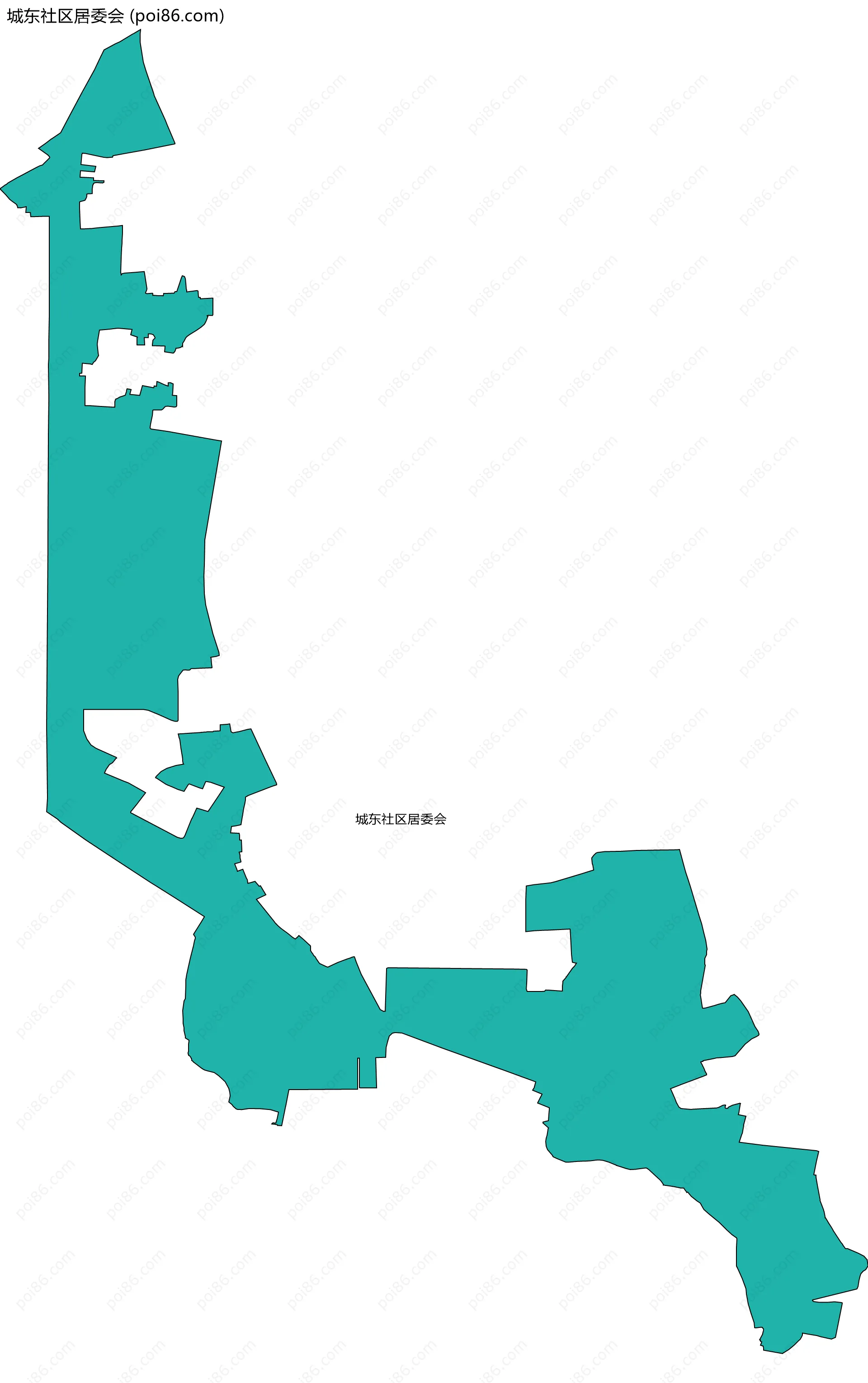 城东社区居委会边界地图