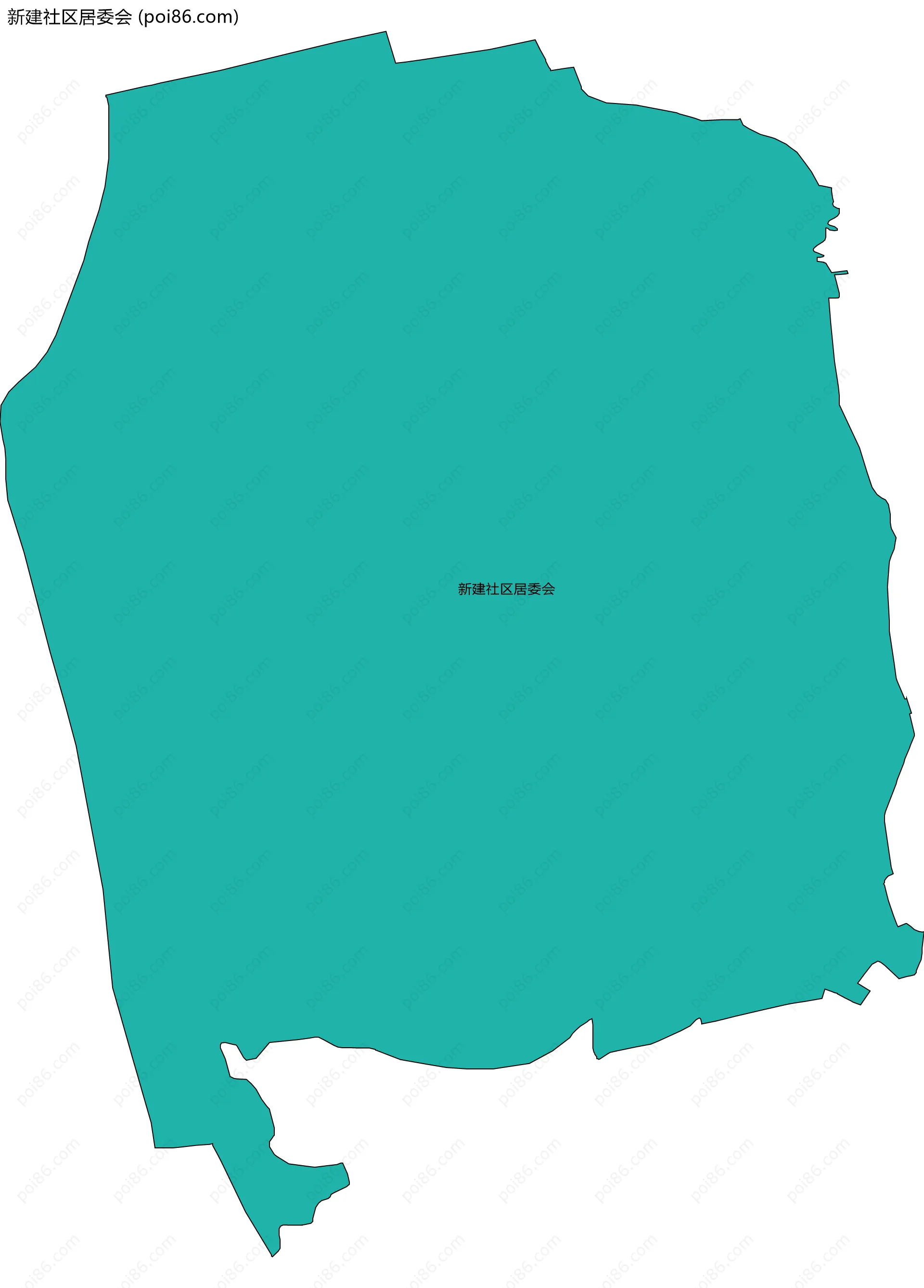 新建社区居委会边界地图